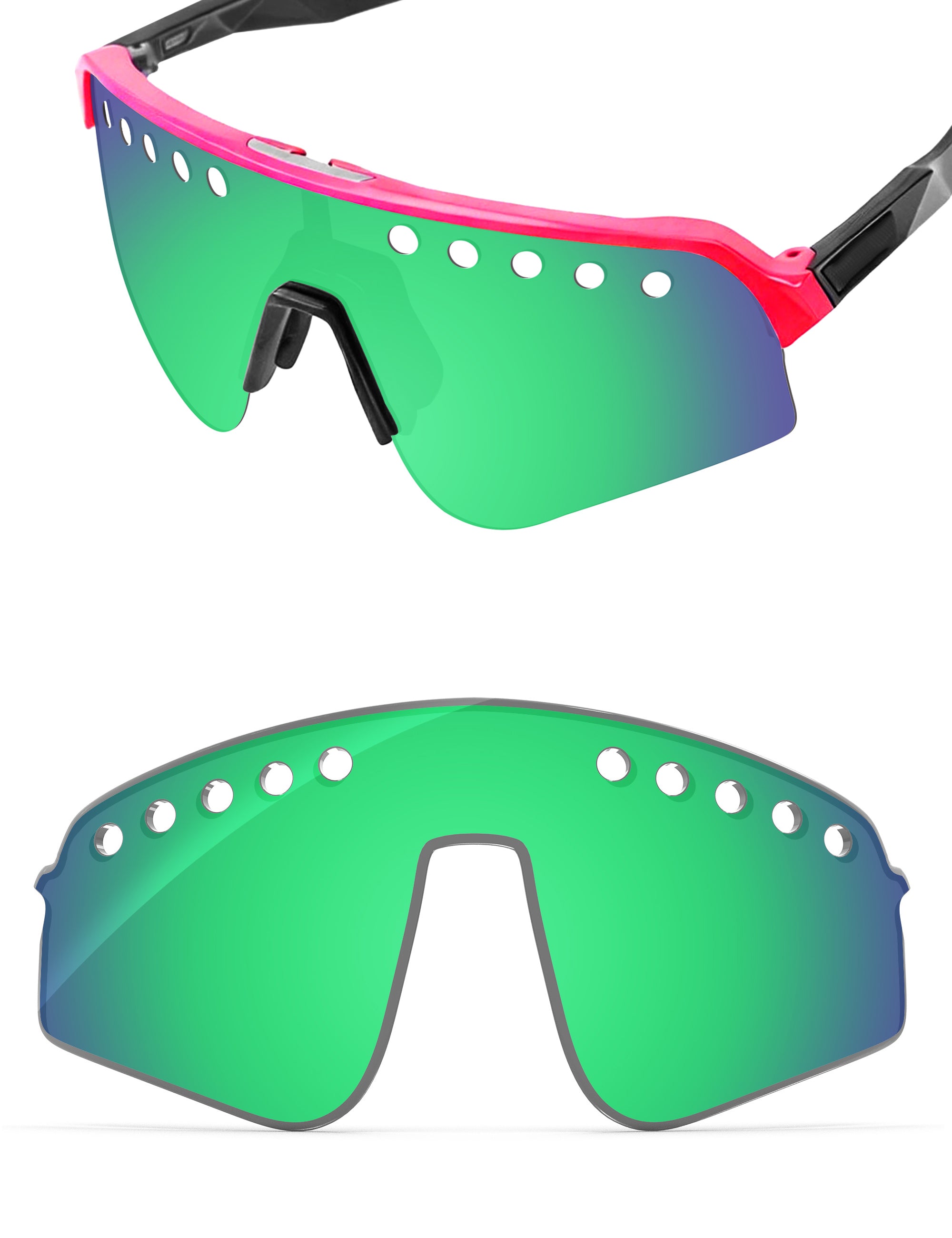 Emerald Green FlashMirror™-Non-Polarized