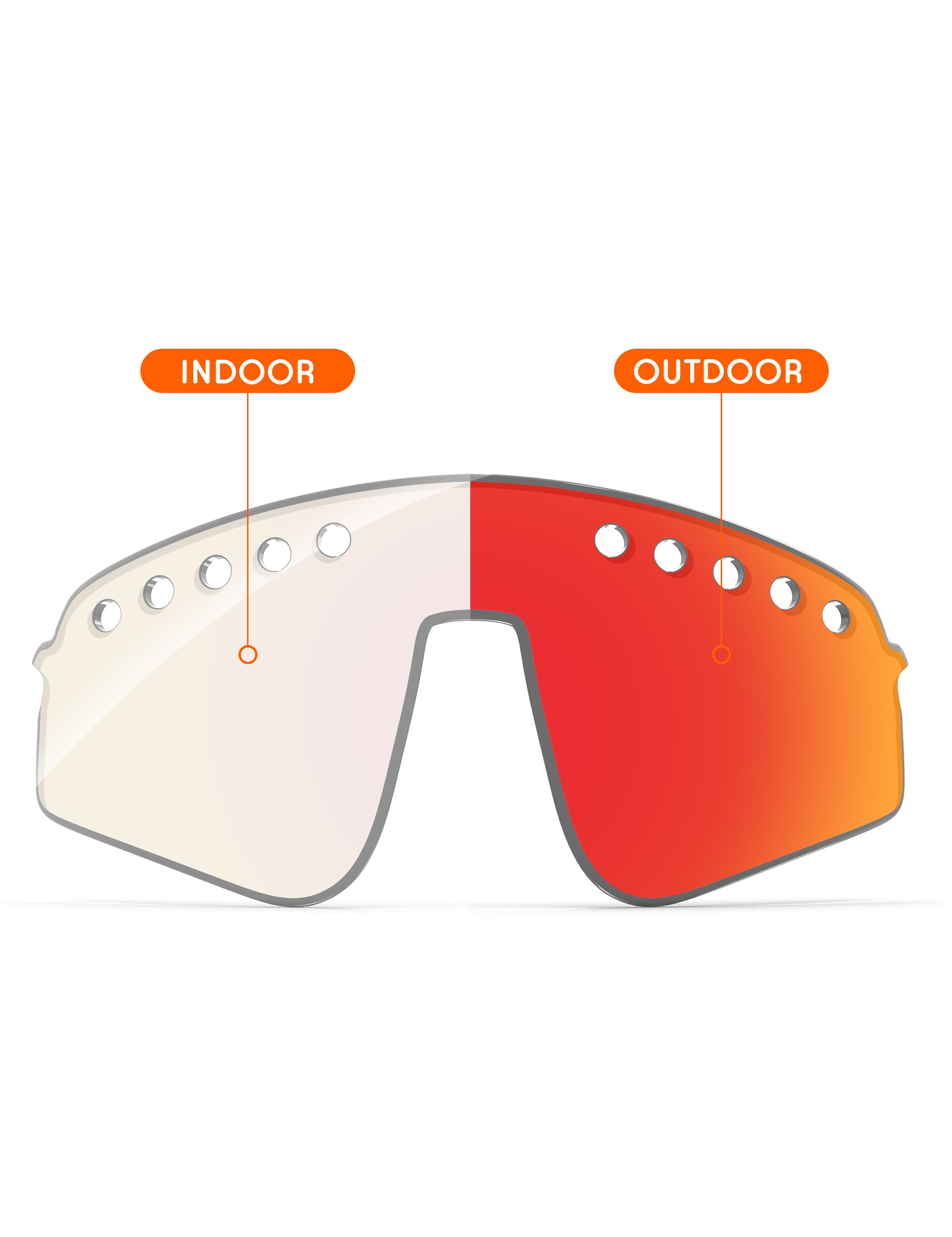 Fire Red FlashMirror™ Photochromic-Non-Polarized