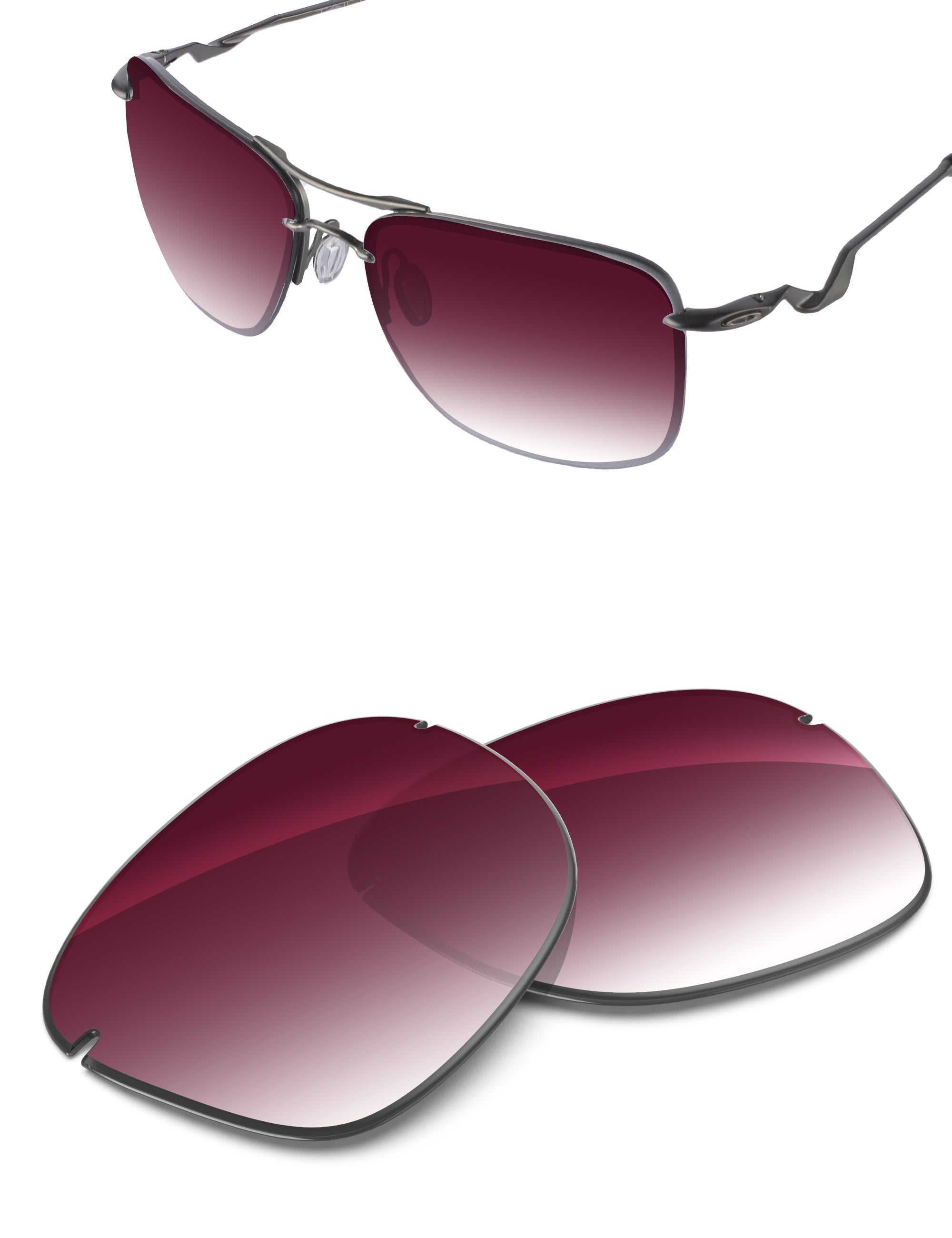Wine Red Gradient-Non-Polarized