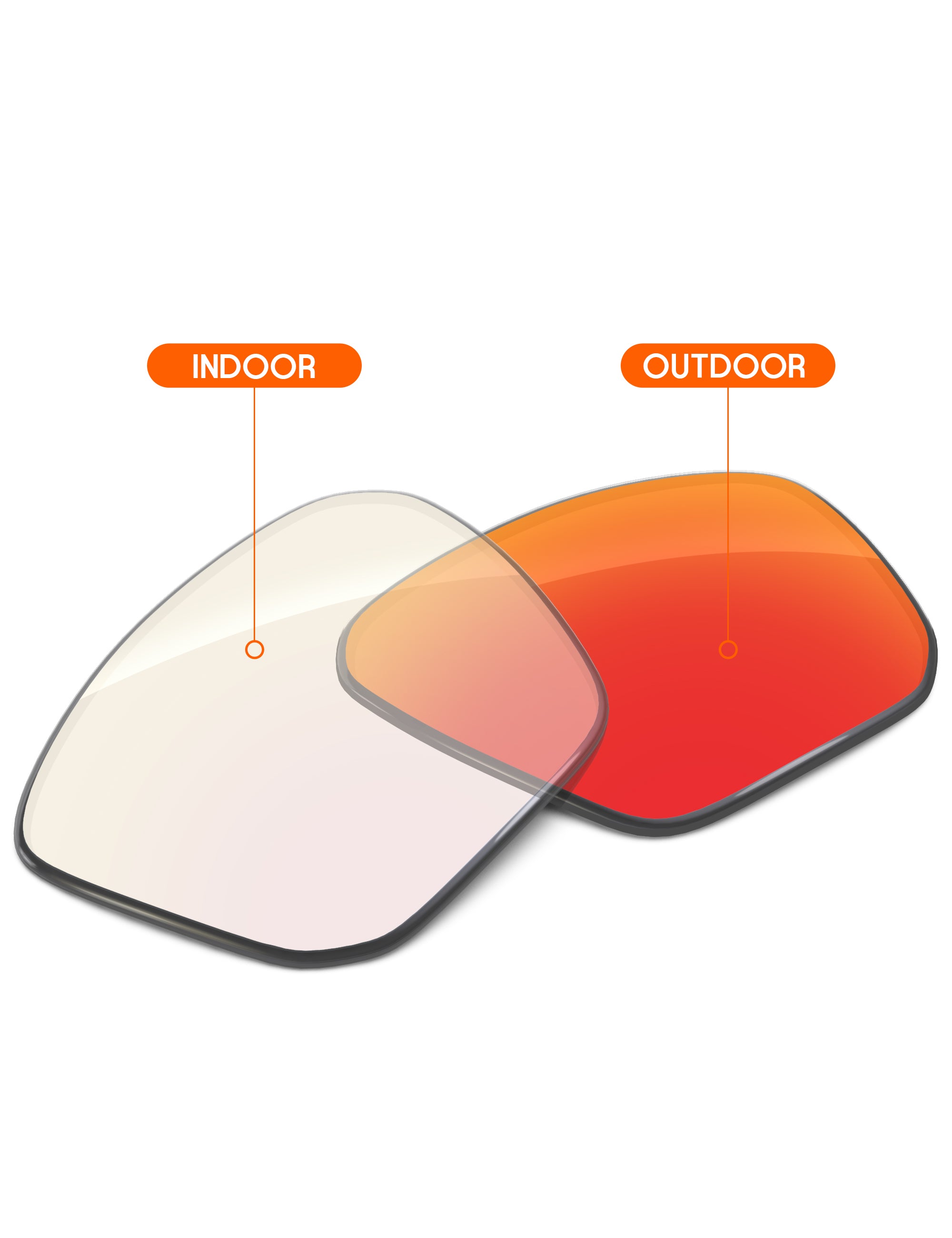 Fire Red FlashMirror™ Photochromic-Non-Polarized