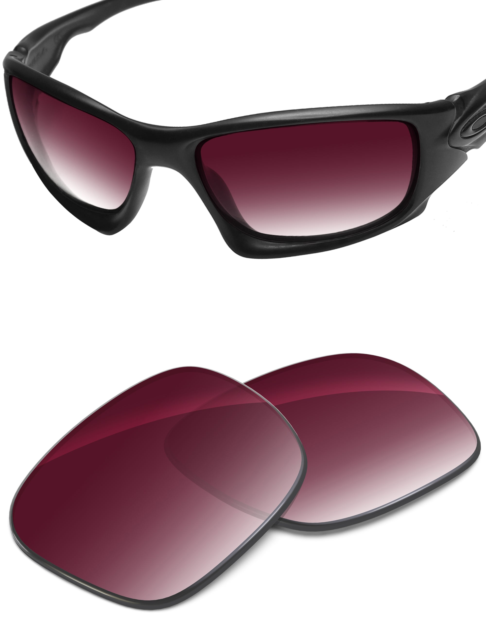 Wine Red Gradient-Non-Polarized