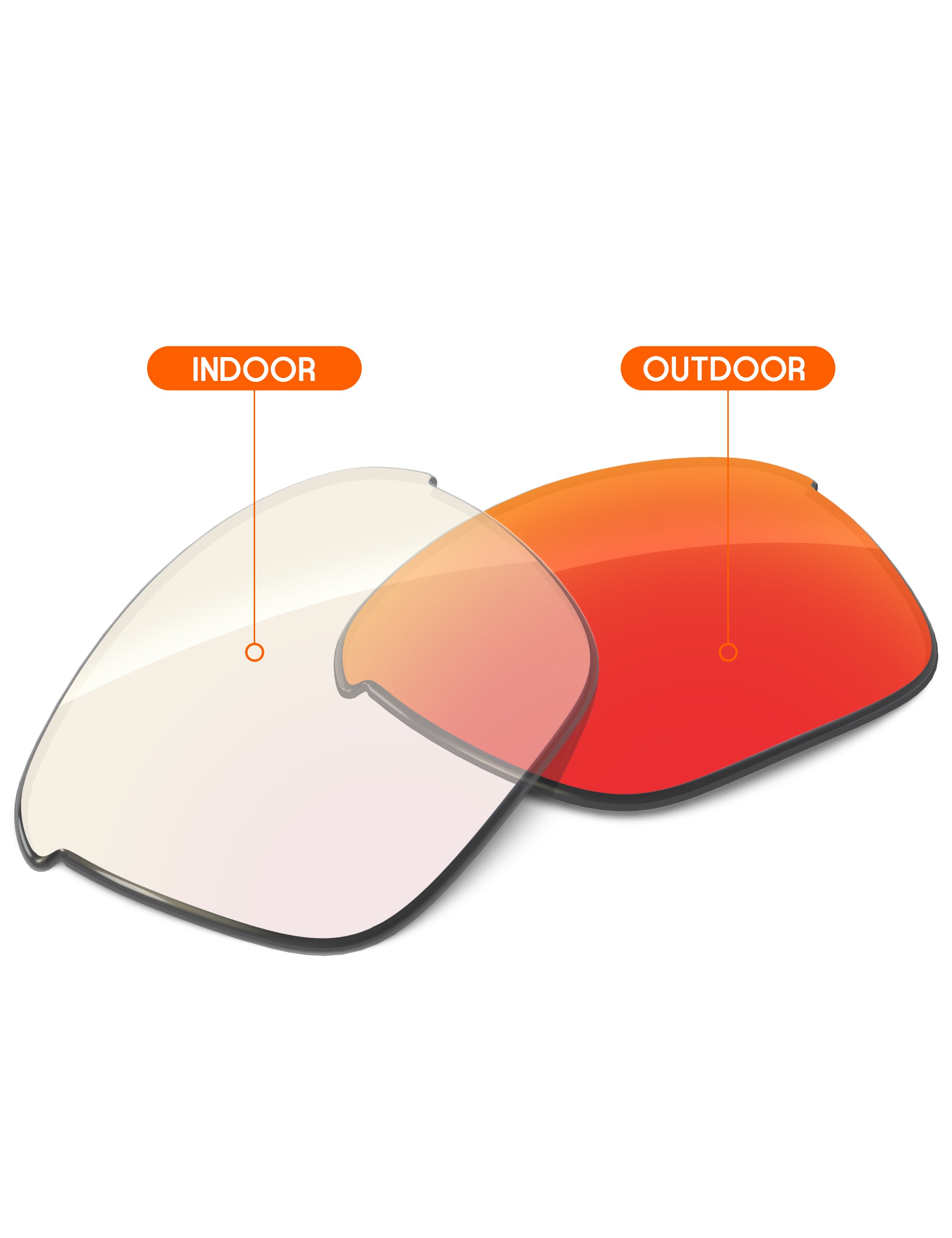 Fire Red FlashMirror™ Photochromic-Non-Polarized