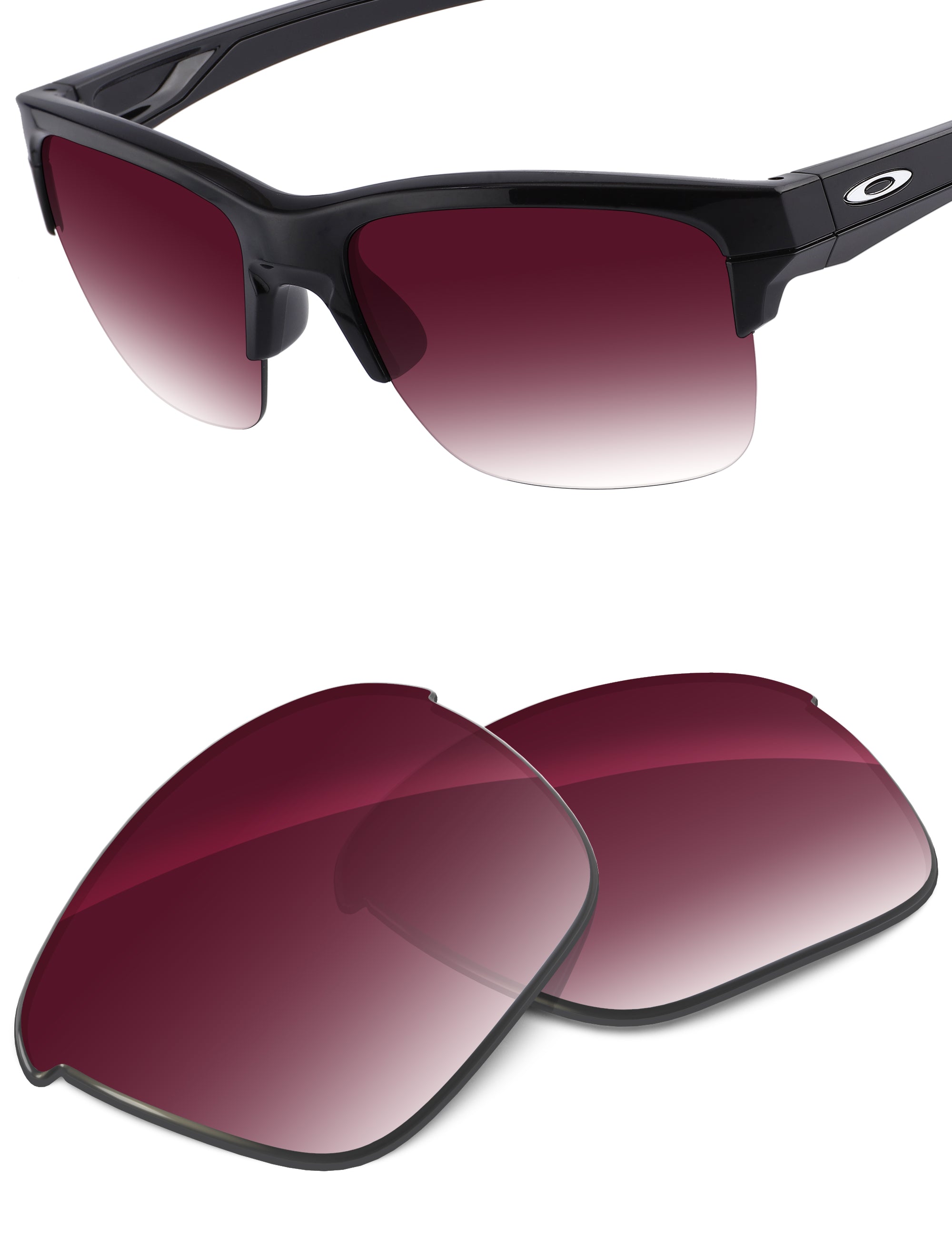 Wine Red Gradient-Non-Polarized