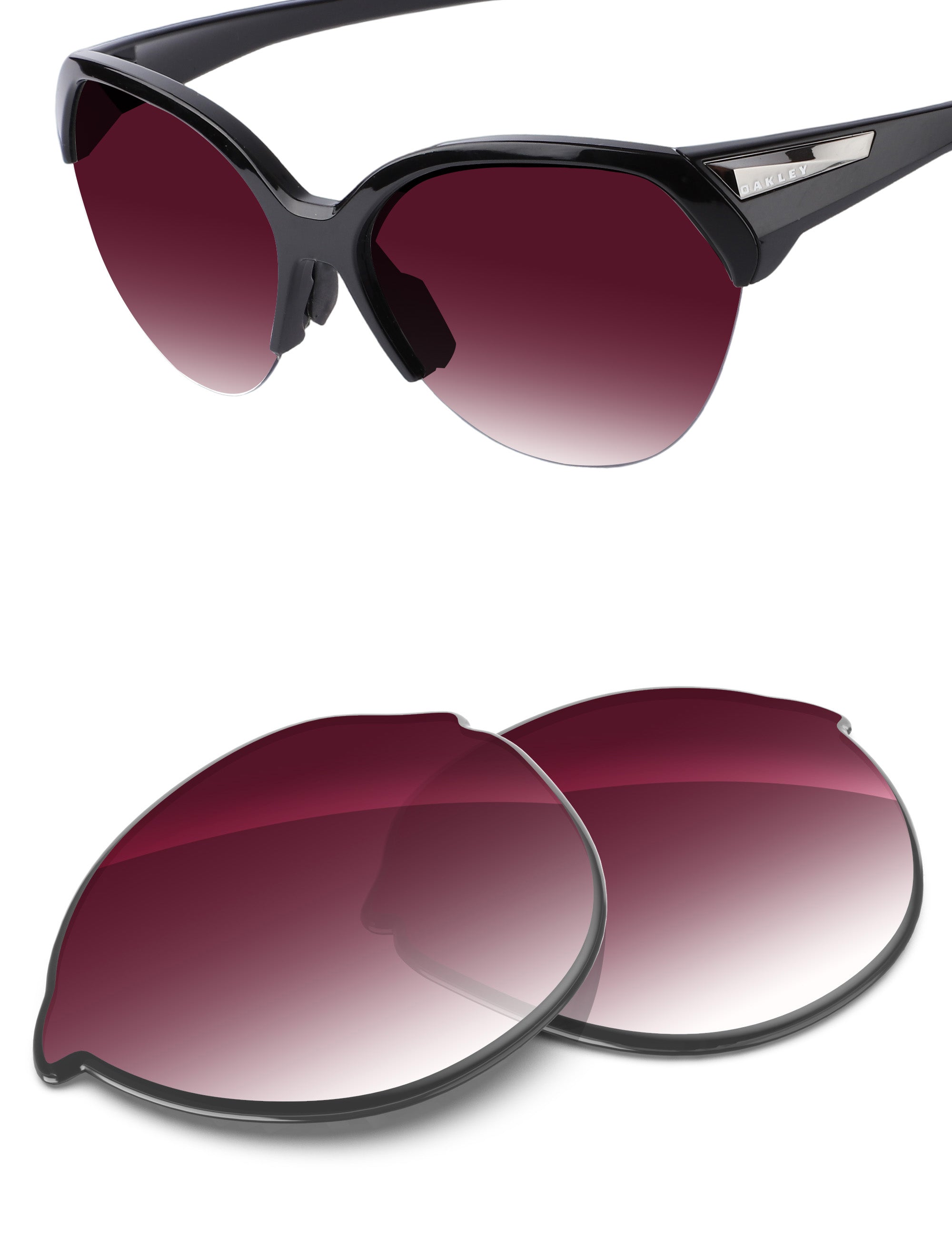 Wine Red Gradient-Non-Polarized