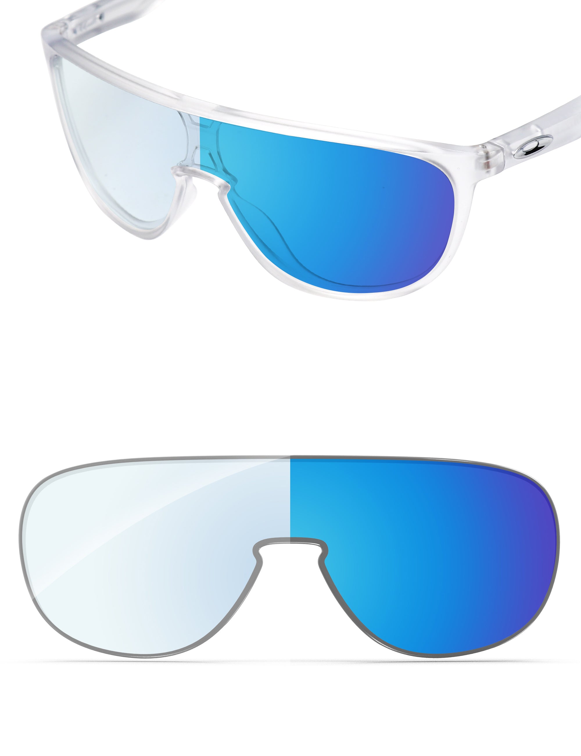 Sky Blue FlashMirror™ Photochromic-Non-Polarized
