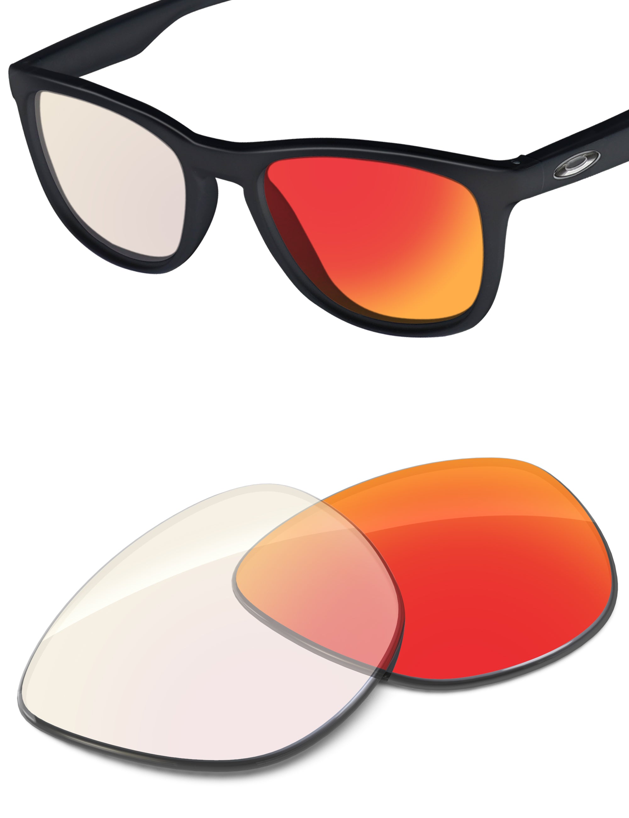 Fire Red FlashMirror™ Photochromic-Non-Polarized