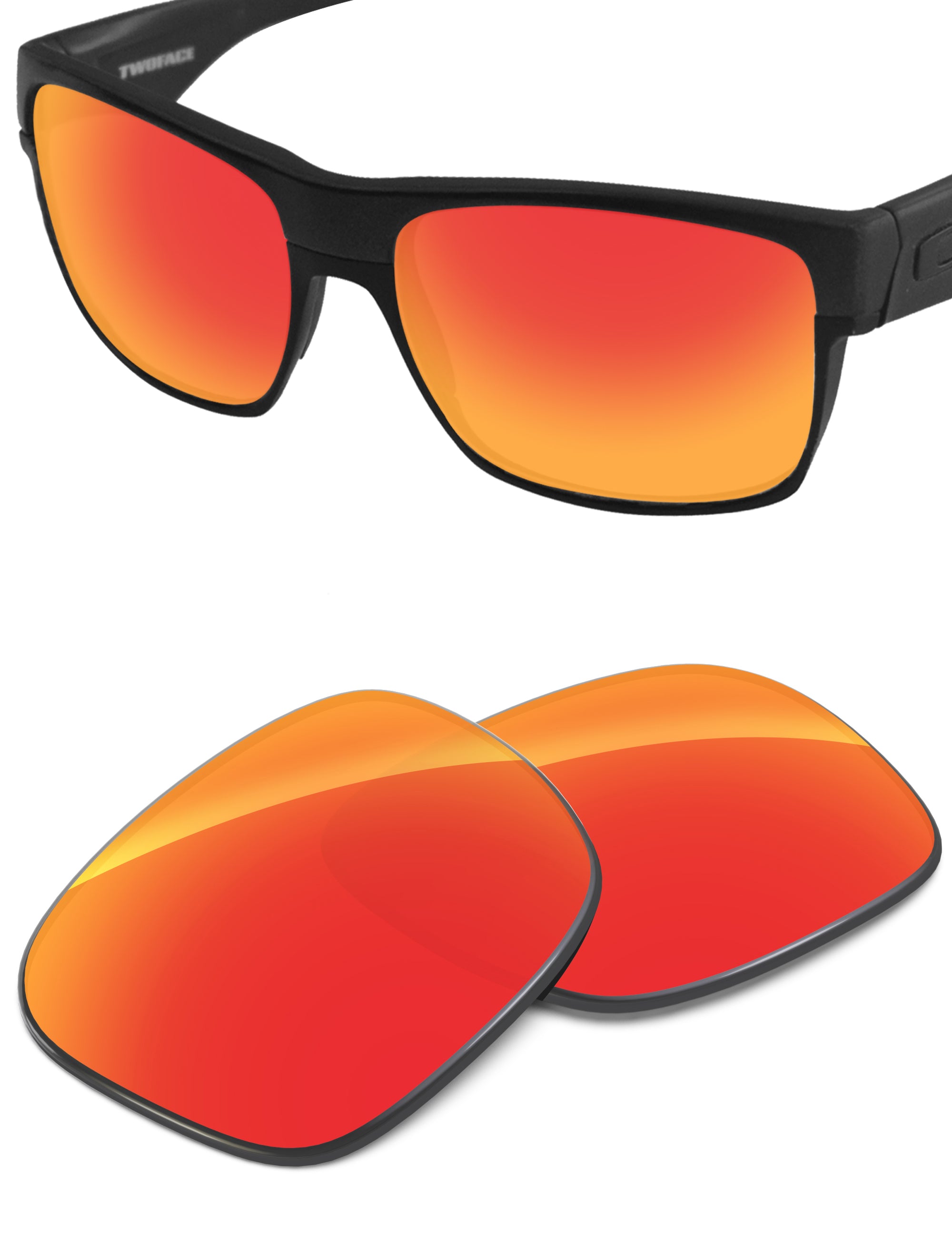 Fire Red FlashMirror™-Non-Polarized