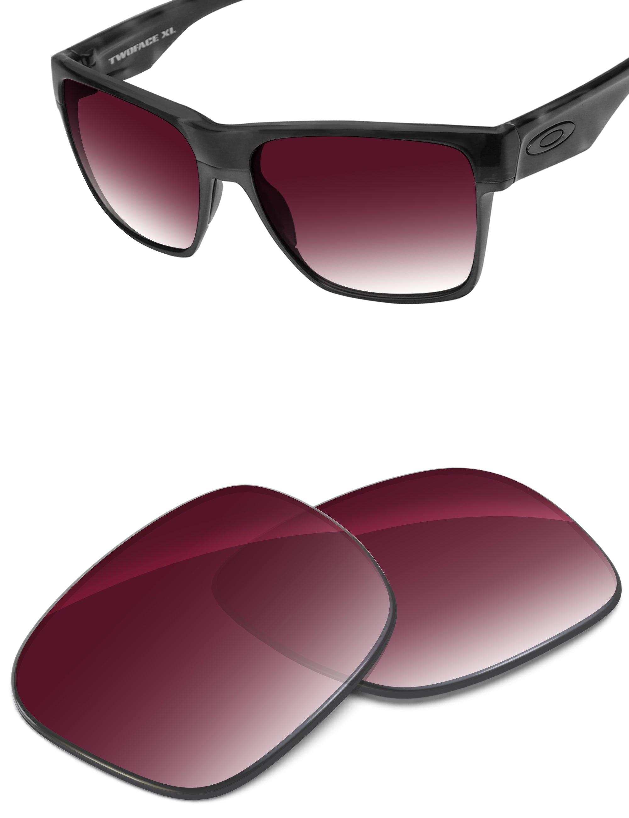 Wine Red Gradient-Non-Polarized