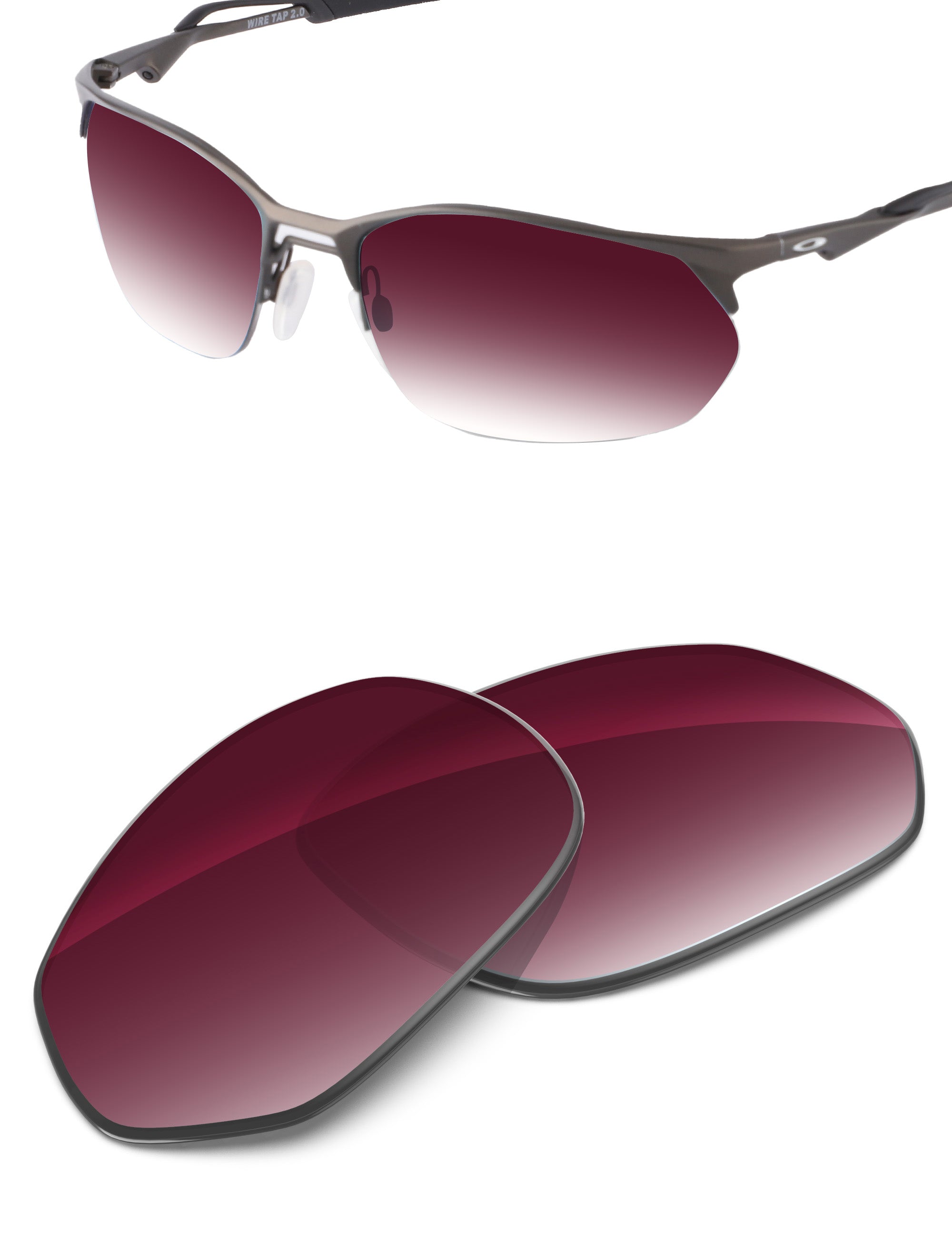 Wine Red Gradient-Non-Polarized