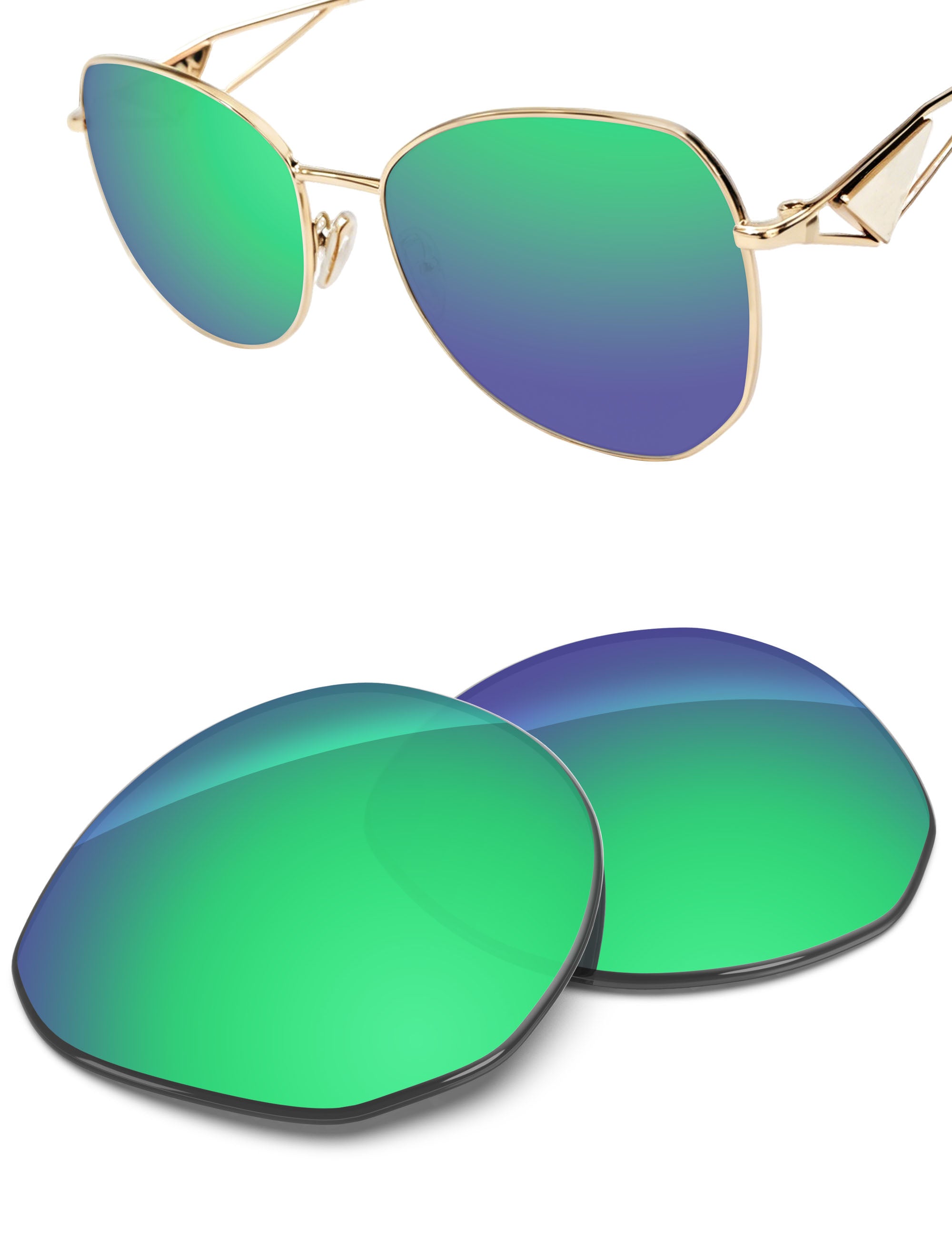 Emerald Green FlashMirror™-Non-Polarized