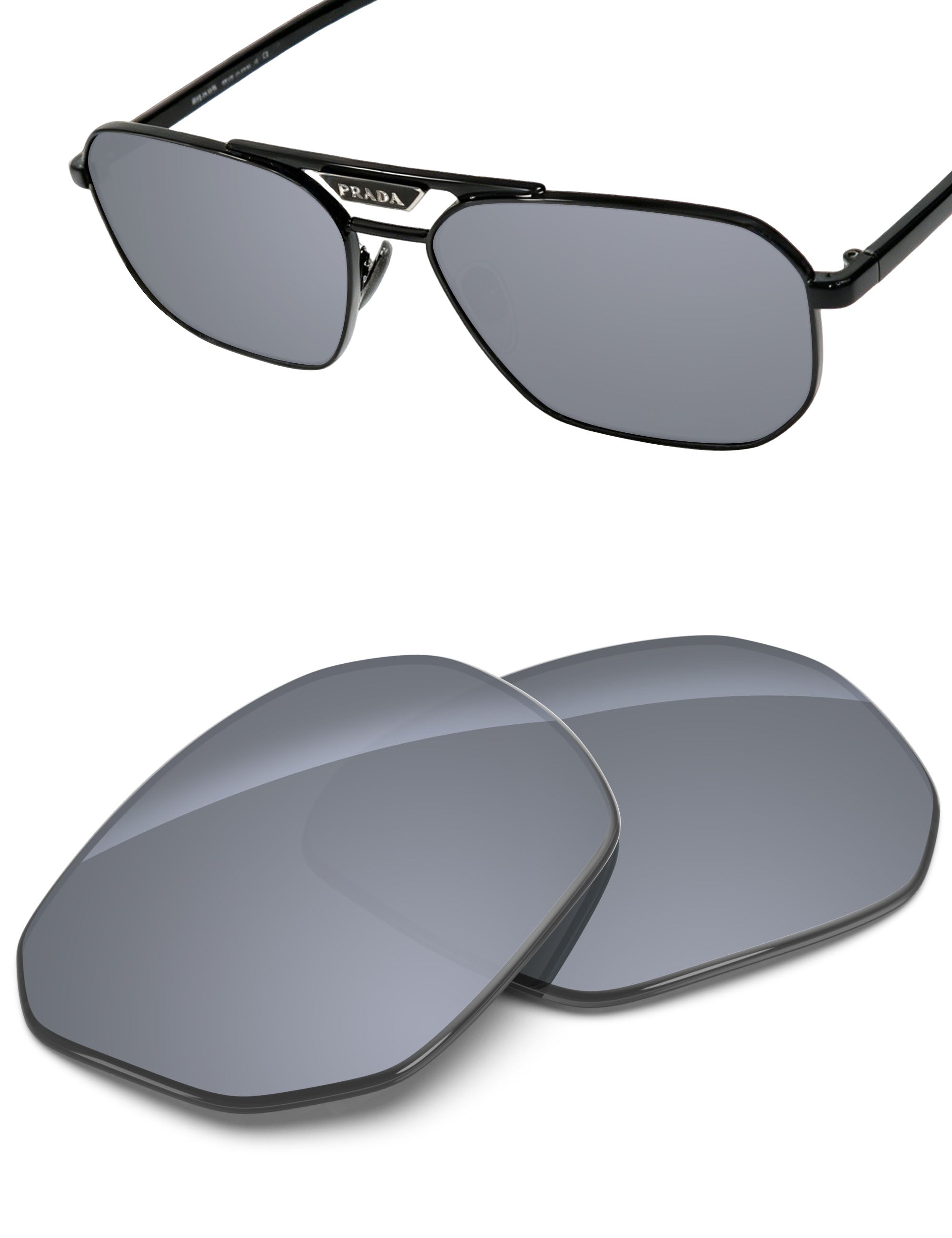 Silver Metallic FlashMirror™-Non-Polarized