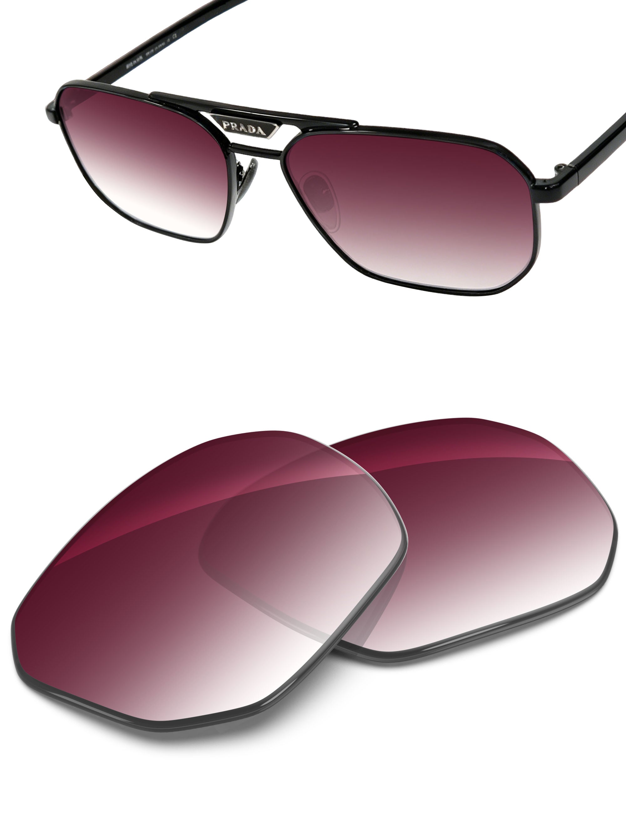 Wine Red Gradient-Non-Polarized