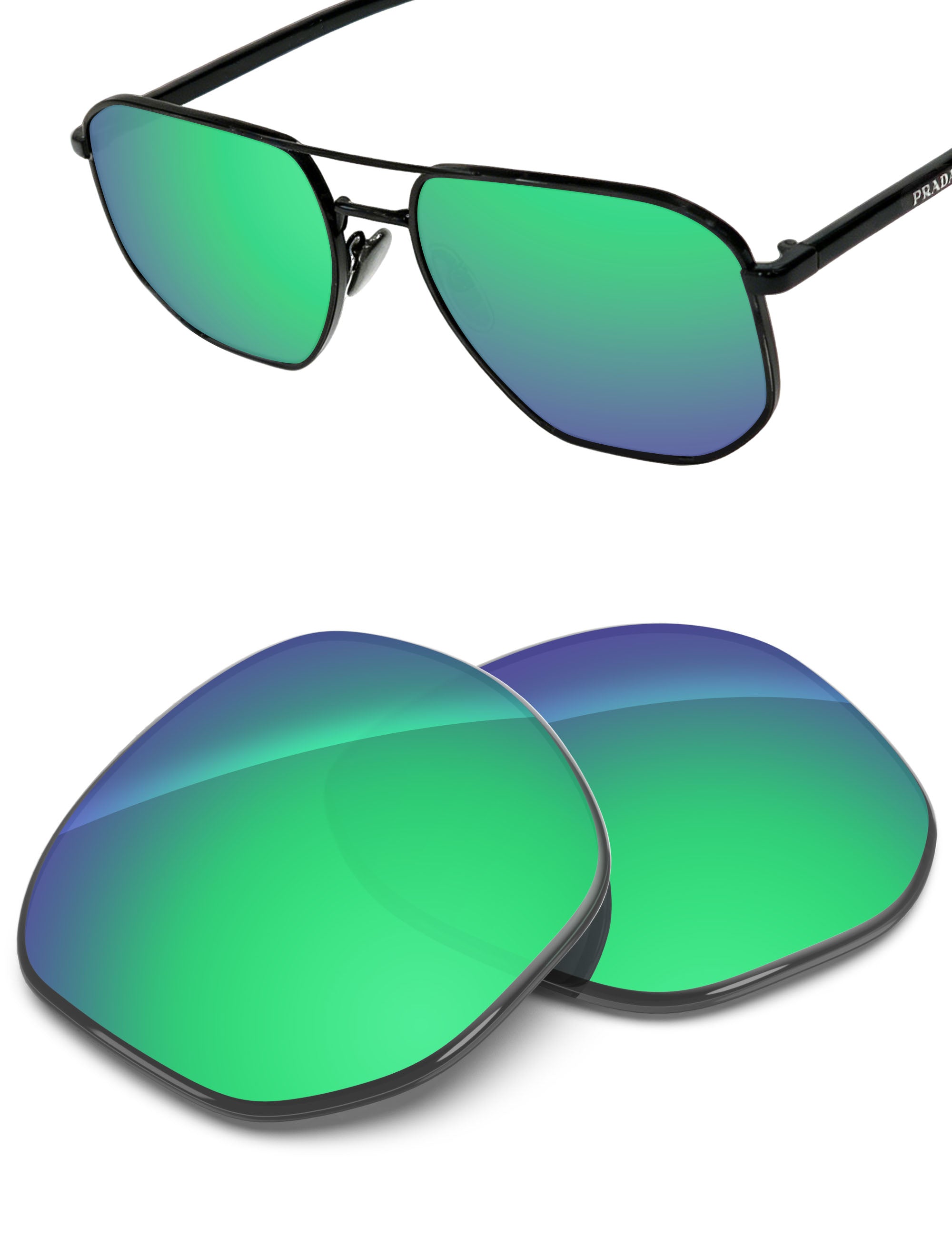 Emerald Green FlashMirror™-Non-Polarized