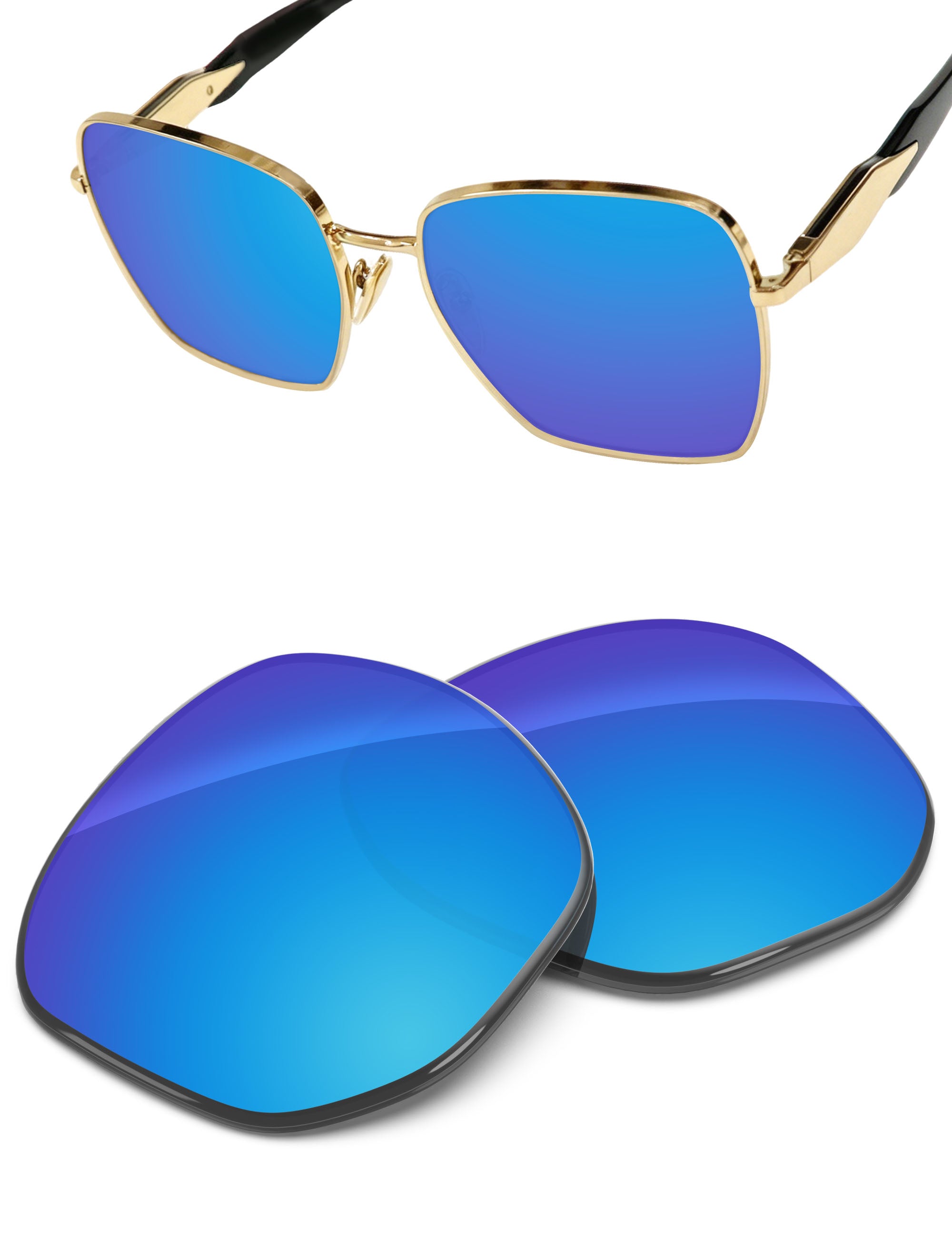 Sky Blue FlashMirror™-Non-Polarized