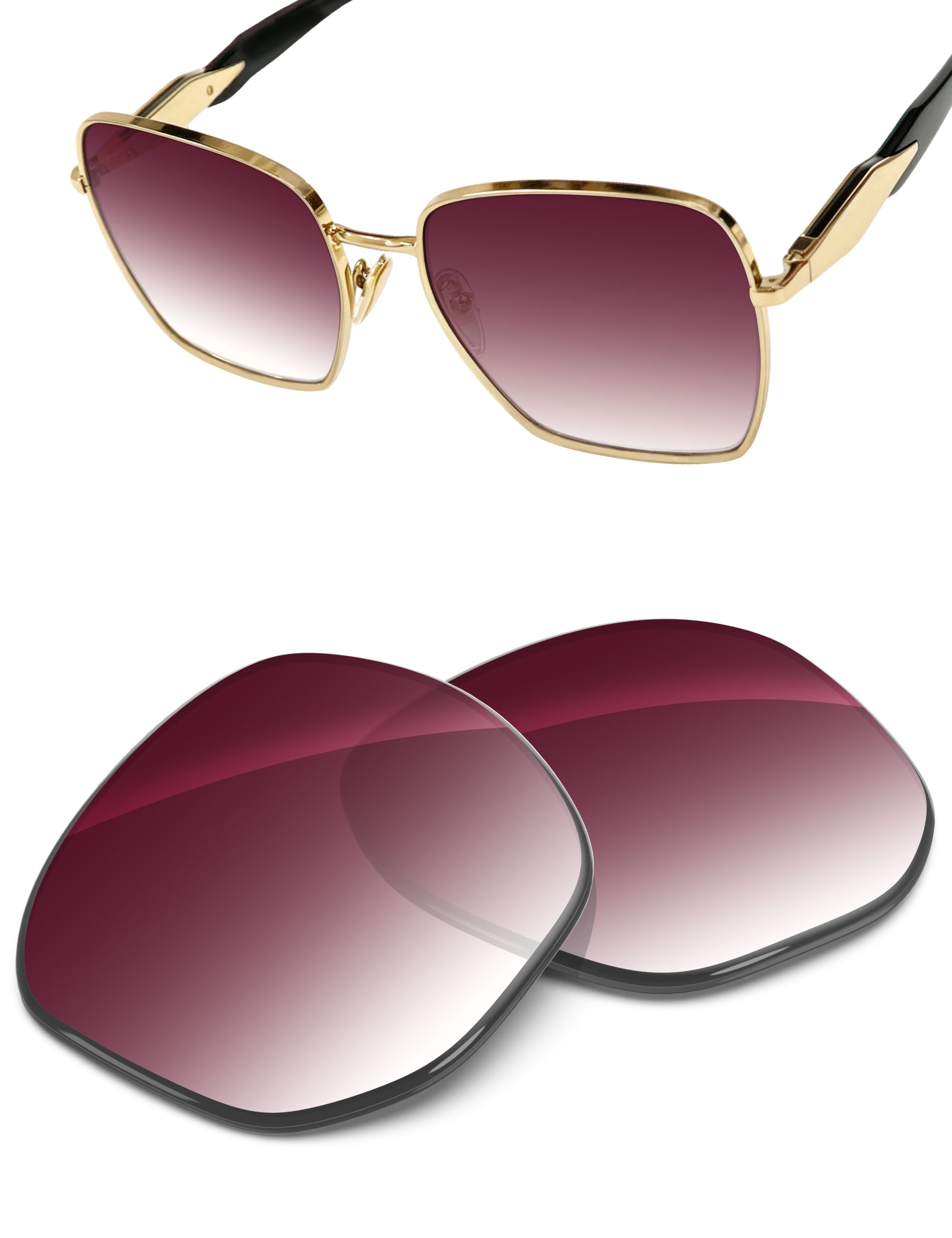 Wine Red Gradient-Non-Polarized