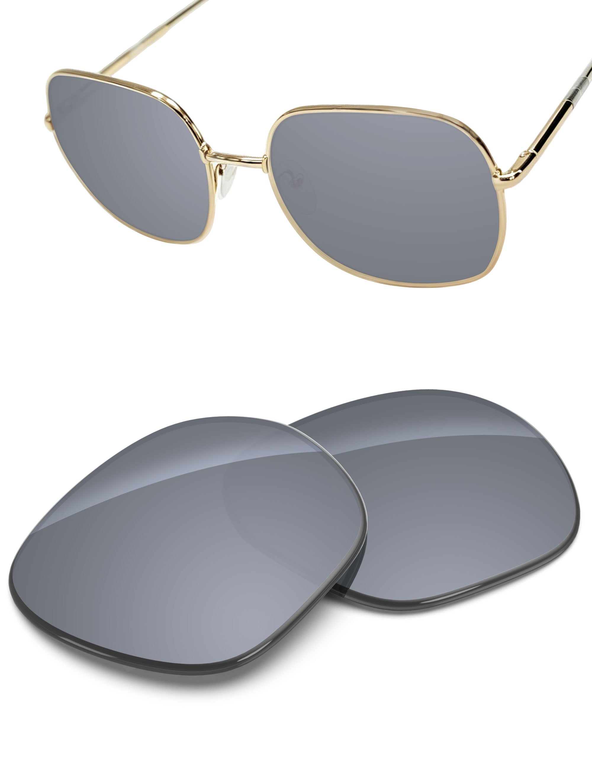 Replacement Lenses for Prada SPR 67X PR67XS 58mm