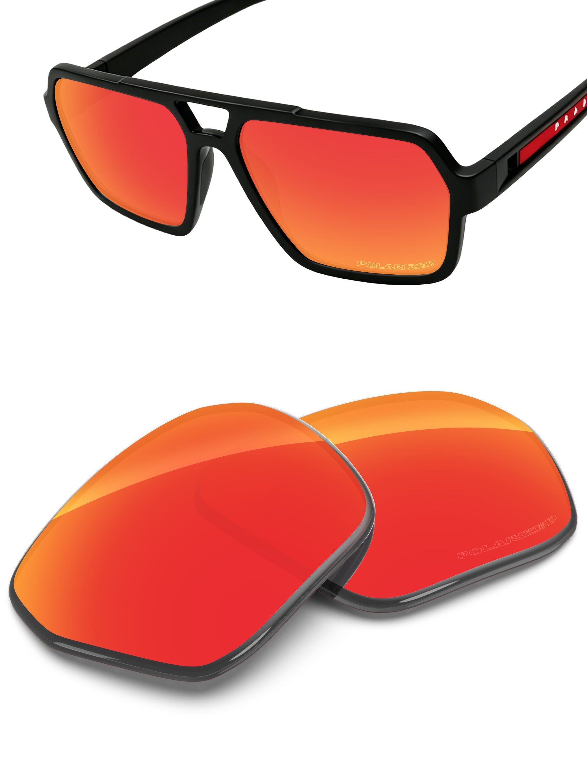 Fire Red FlashMirror™-Polarized