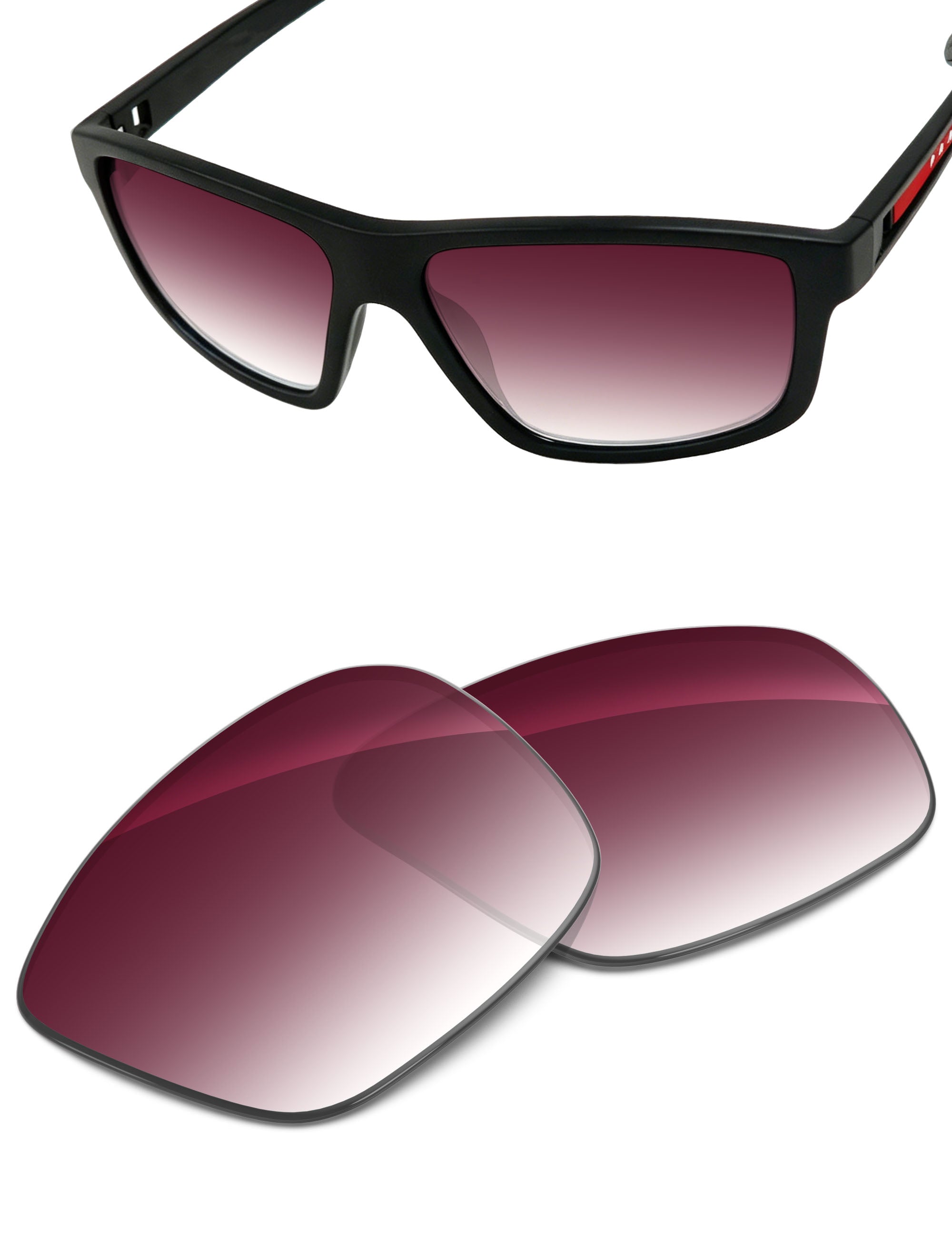 Wine Red Gradient-Non-Polarized
