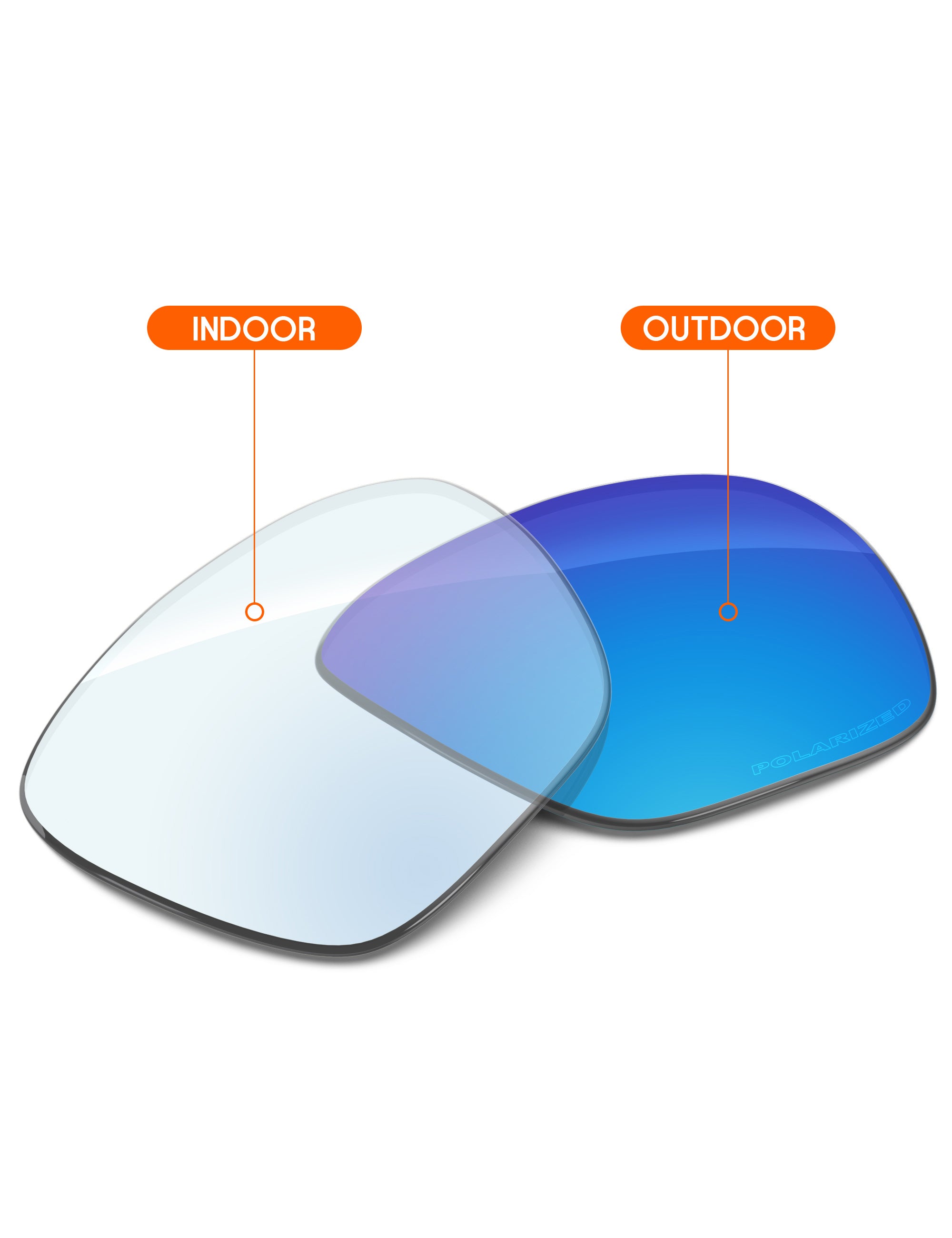 Sky Blue FlashMirror™ Photochromic-Non-Polarized