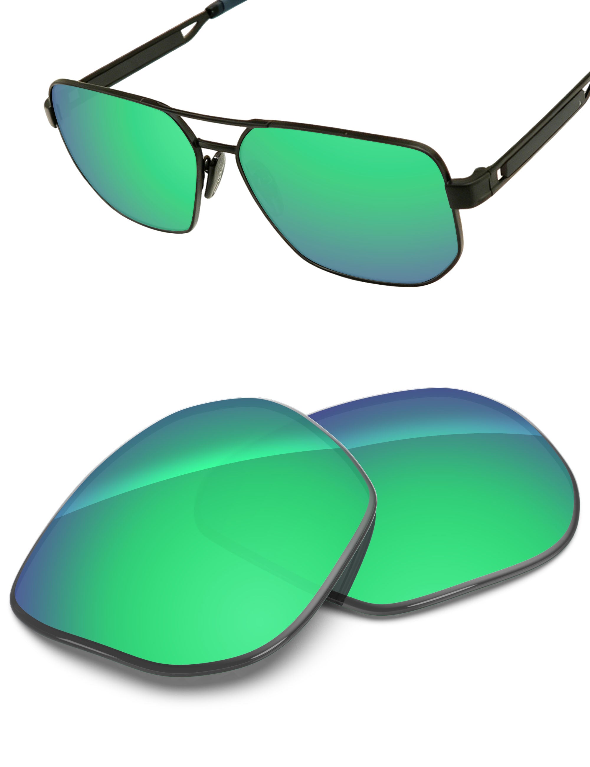Emerald Green FlashMirror™-Non-Polarized