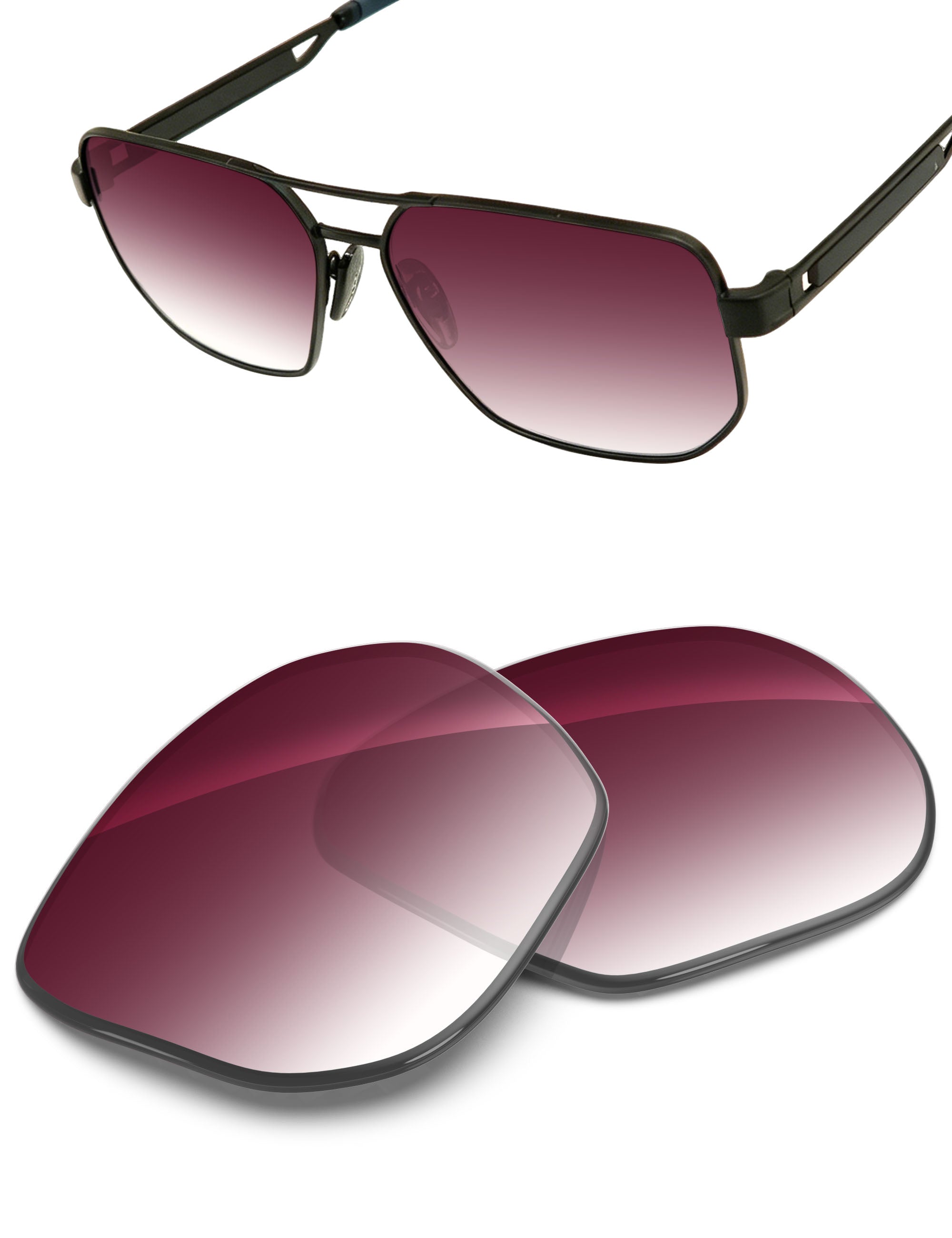 Wine Red Gradient-Non-Polarized