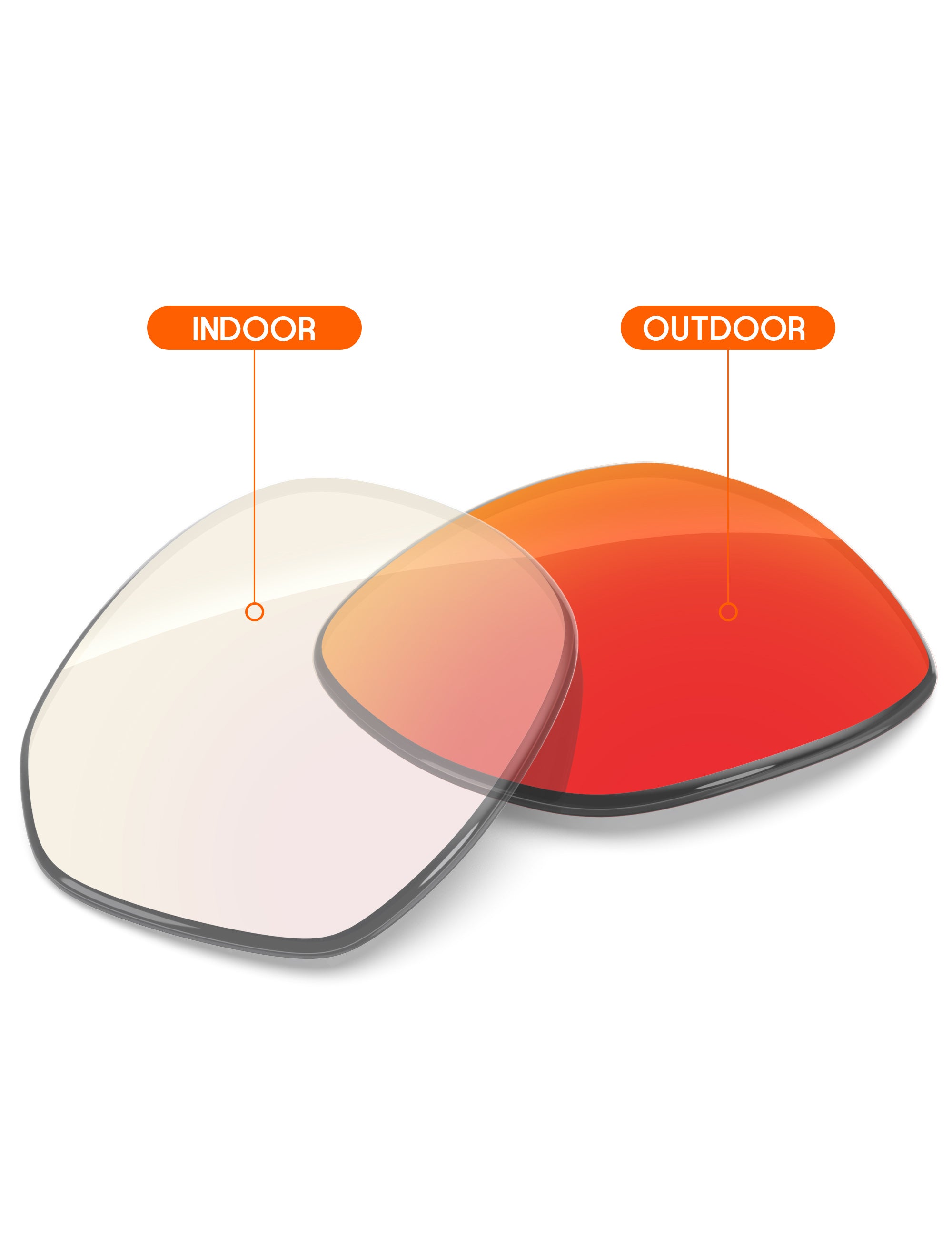 Fire Red FlashMirror™ Photochromic-Non-Polarized