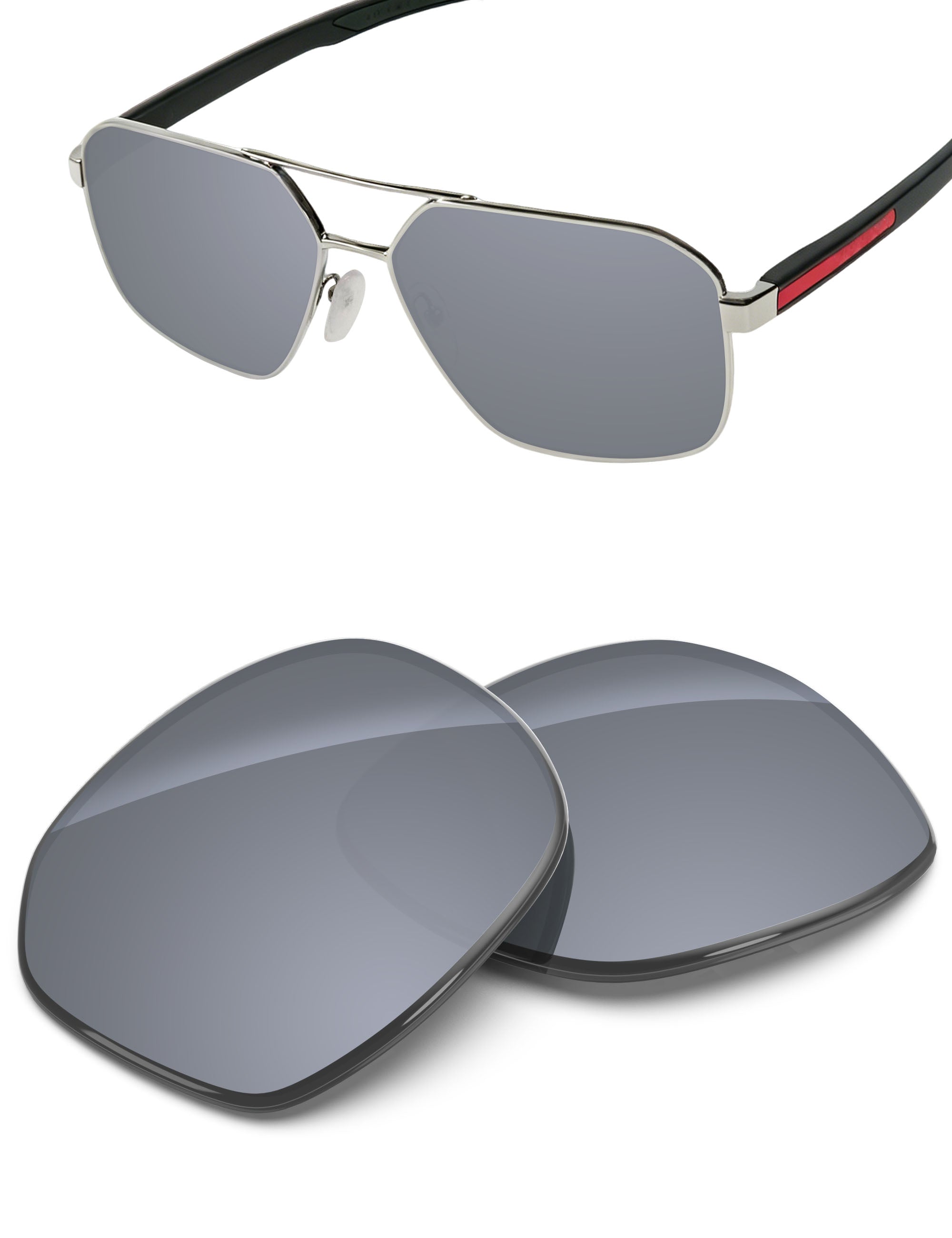 Silver Metallic FlashMirror™-Non-Polarized
