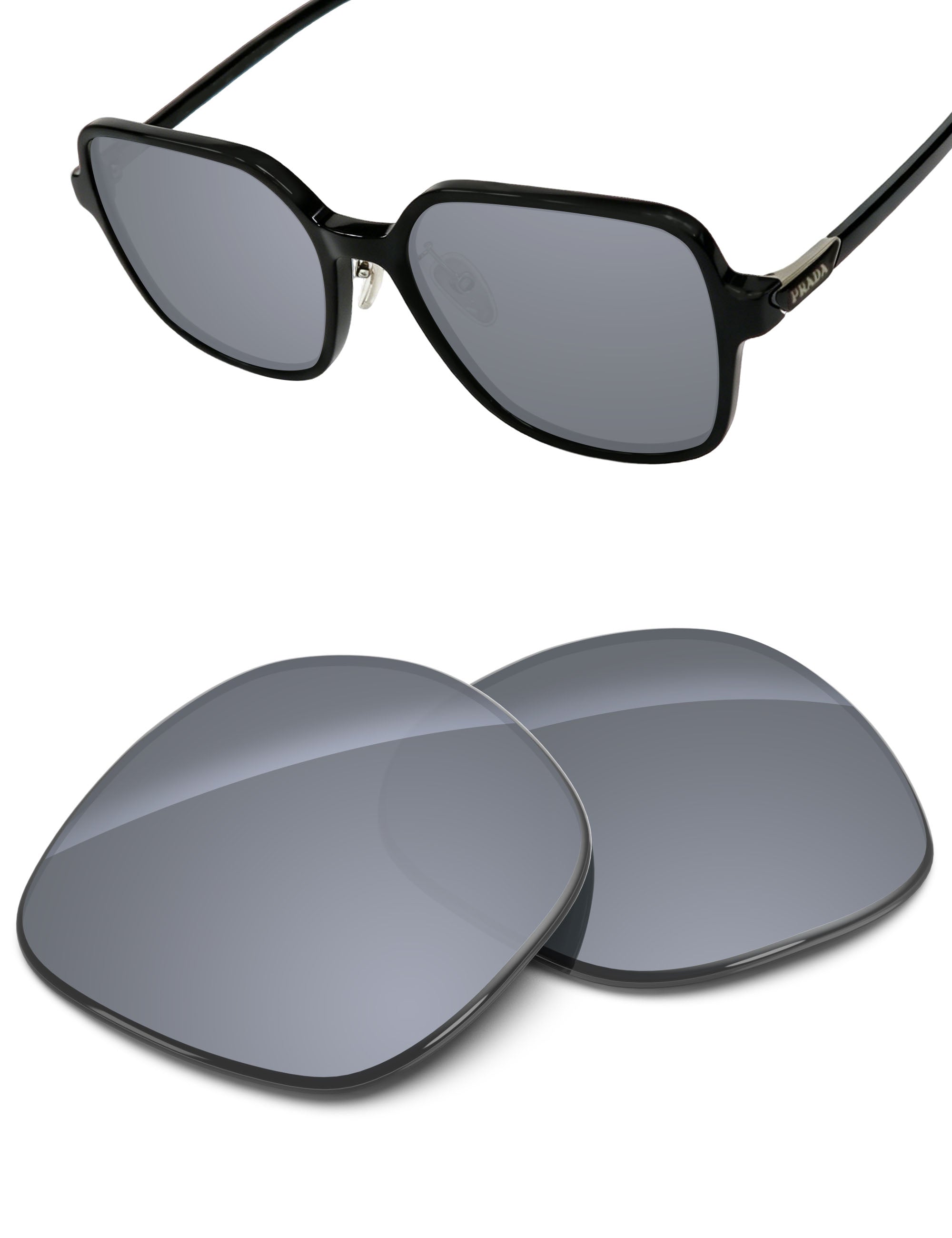 Silver Metallic FlashMirror™-Non-Polarized