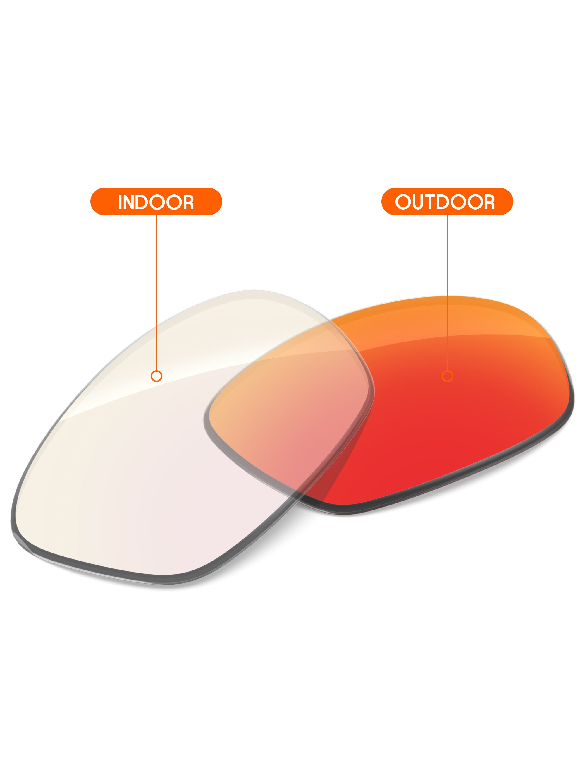 Fire Red FlashMirror™ Photochromic-Non-Polarized