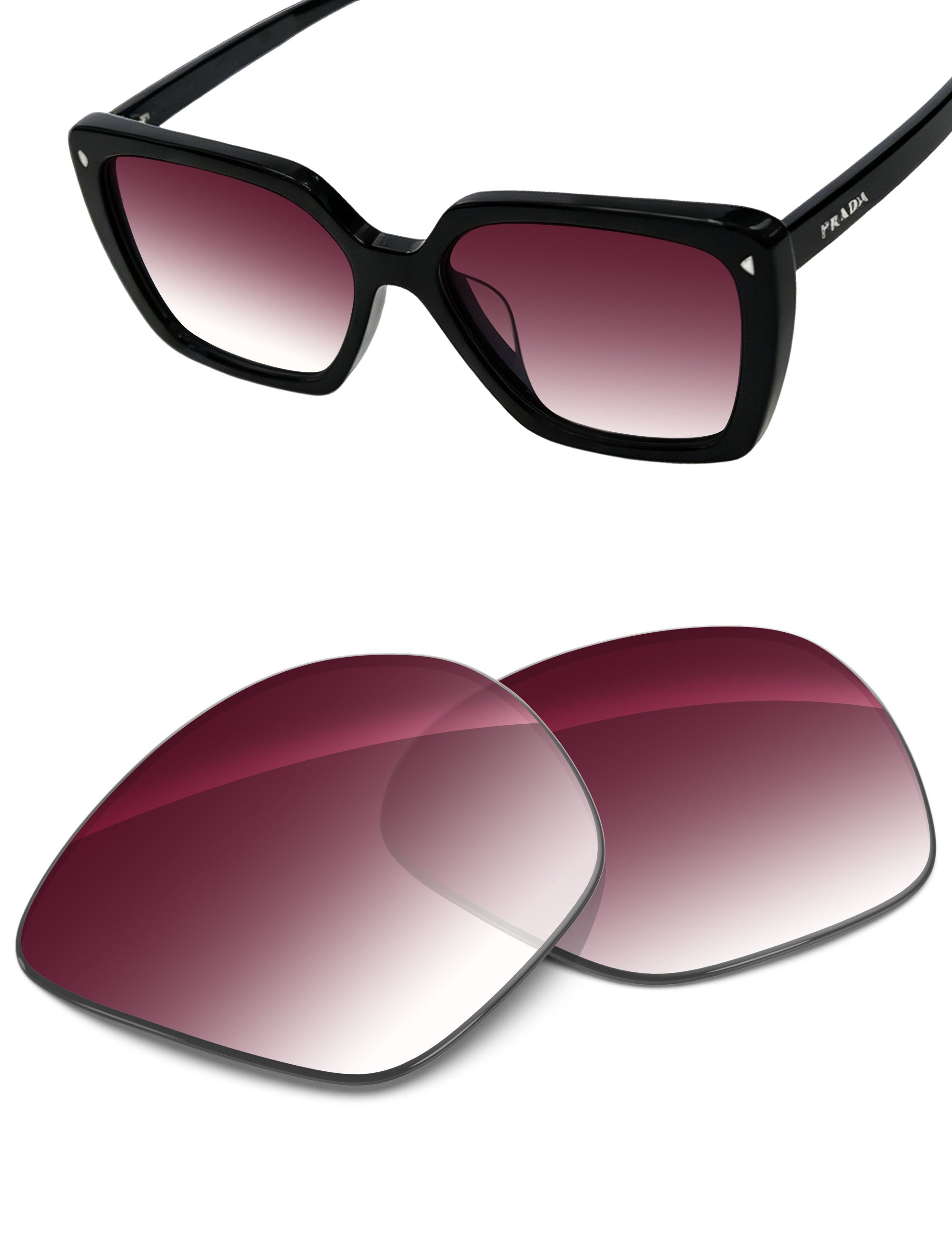 Wine Red Gradient-Non-Polarized