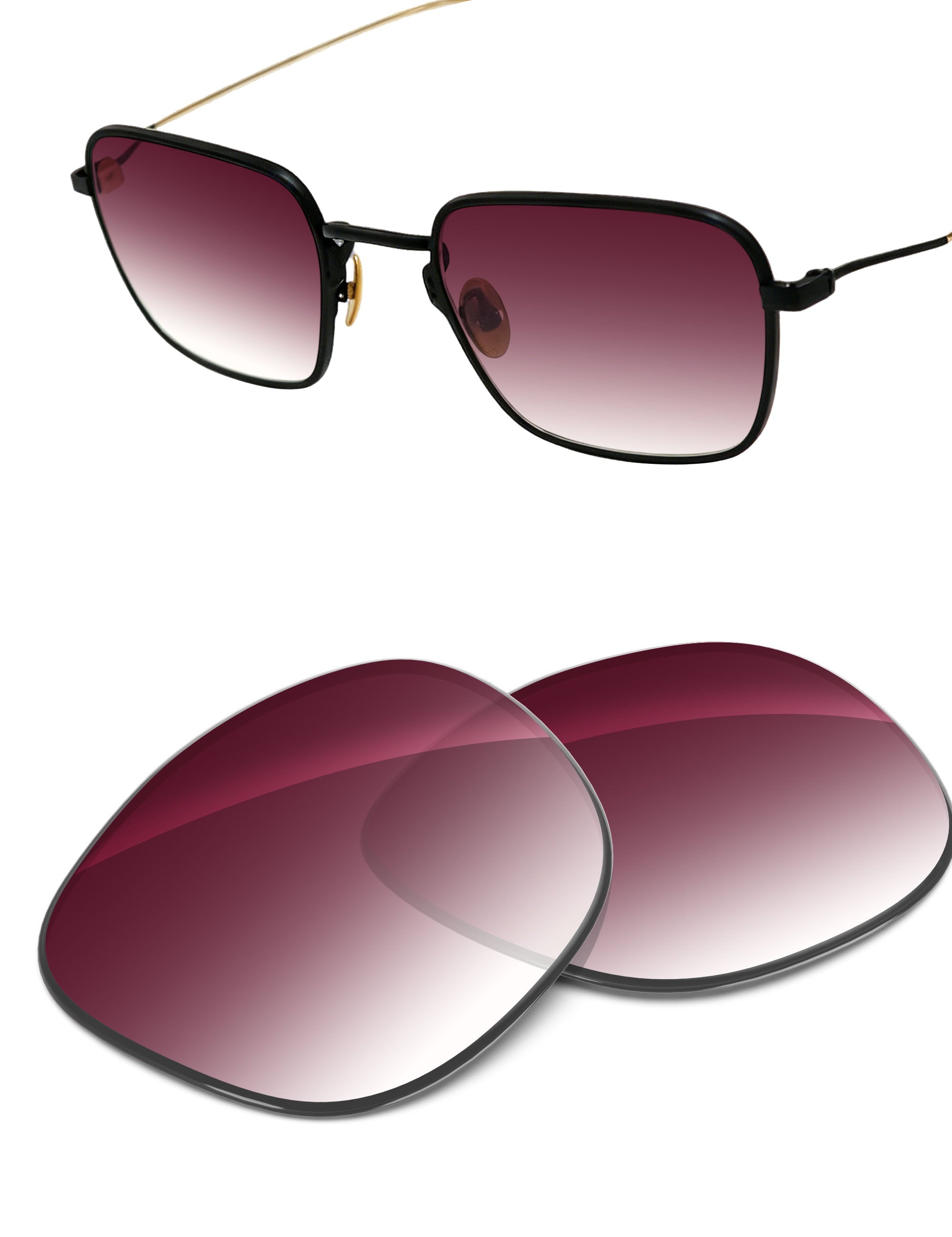 Wine Red Gradient-Non-Polarized