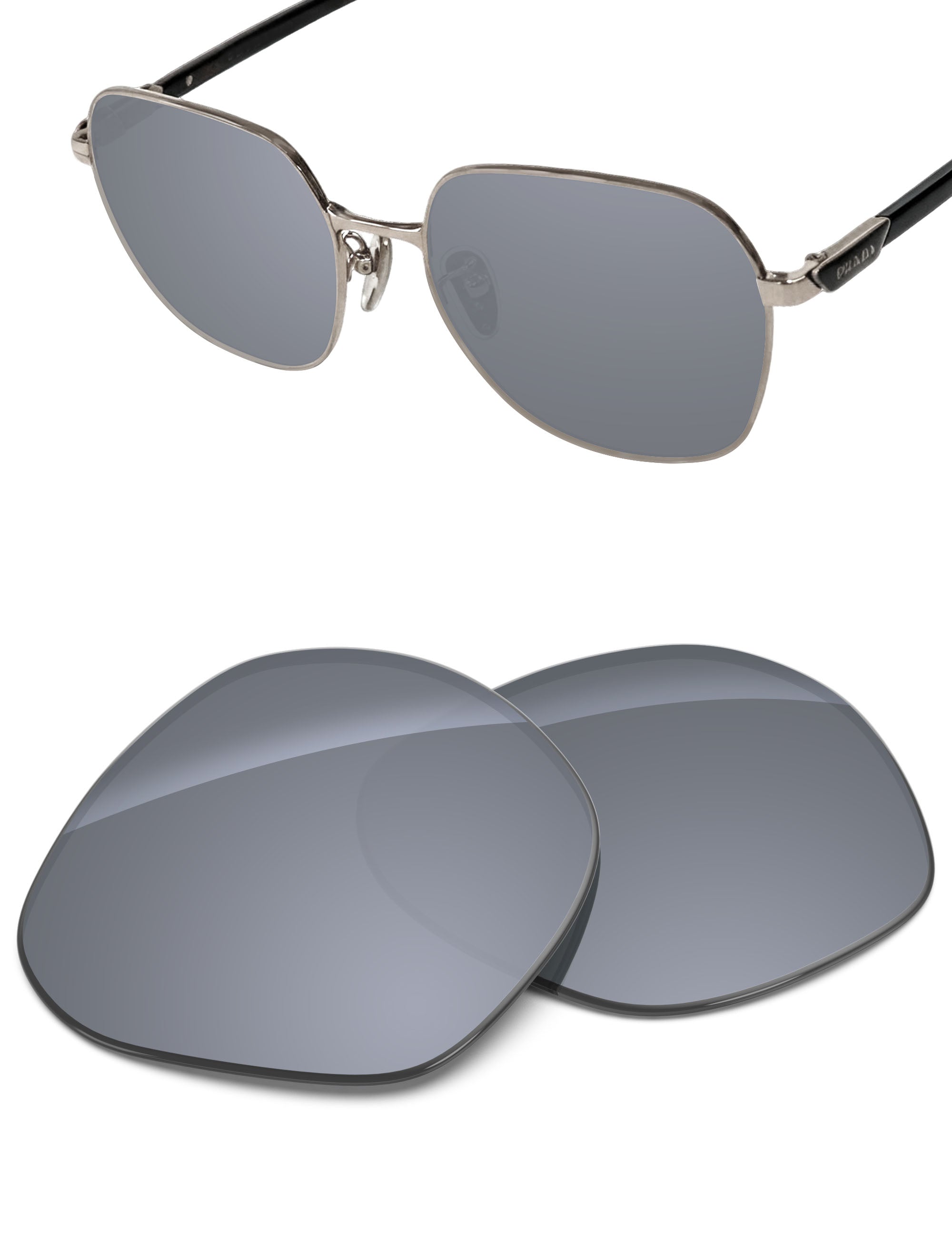 Silver Metallic FlashMirror™-Non-Polarized