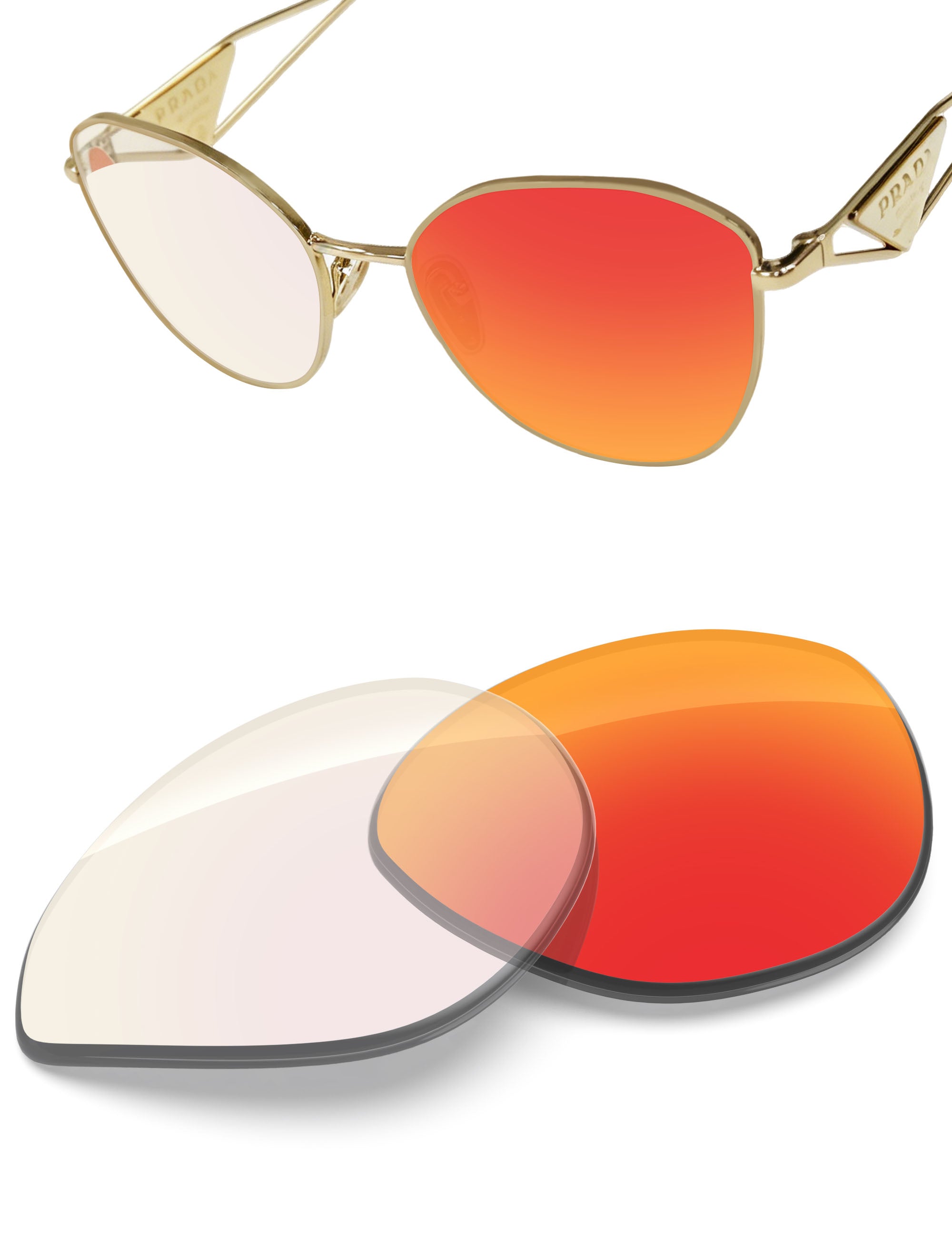 Fire Red FlashMirror™ Photochromic-Non-Polarized