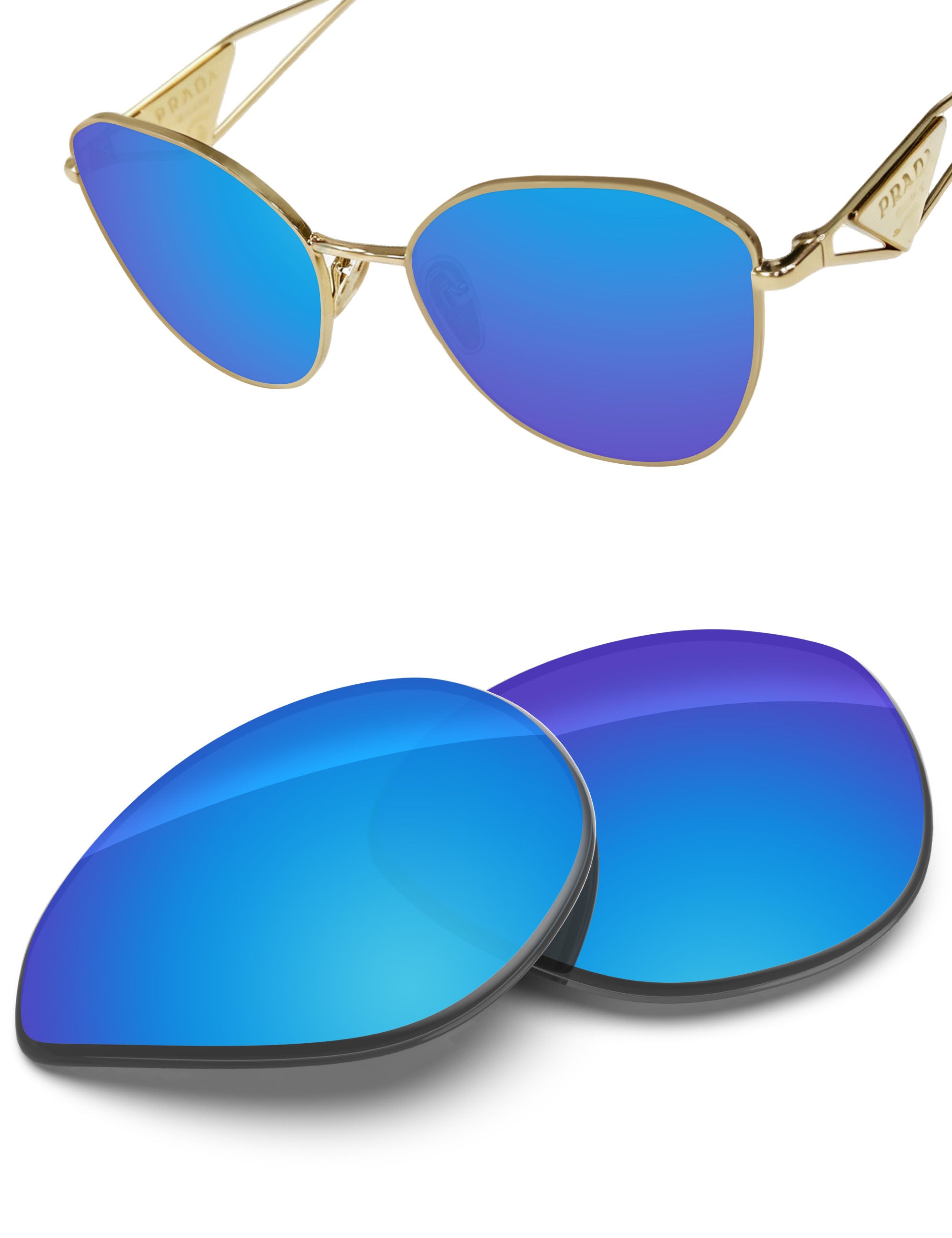 Sky Blue FlashMirror™-Non-Polarized