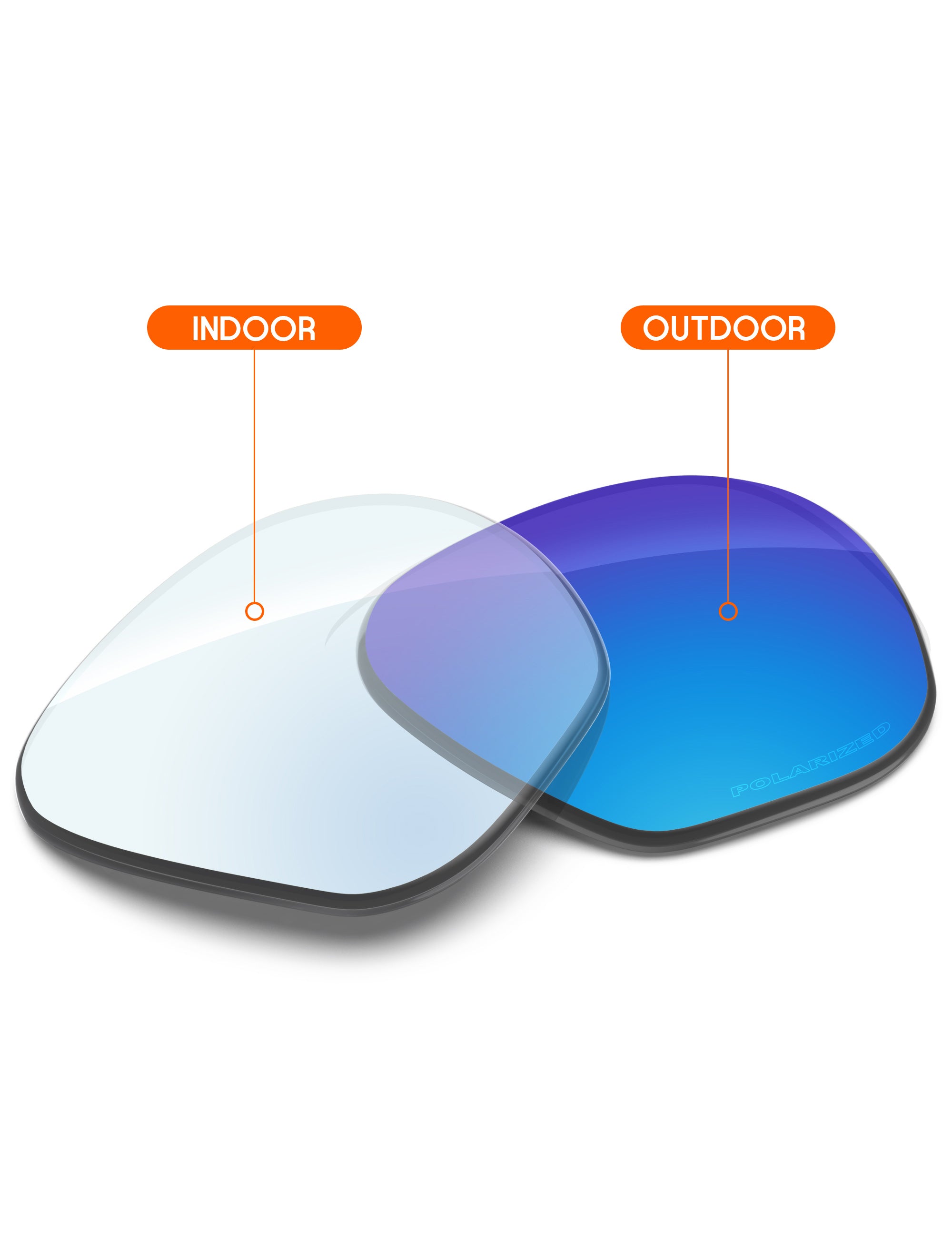 Sky Blue FlashMirror™ Photochromic-Non-Polarized