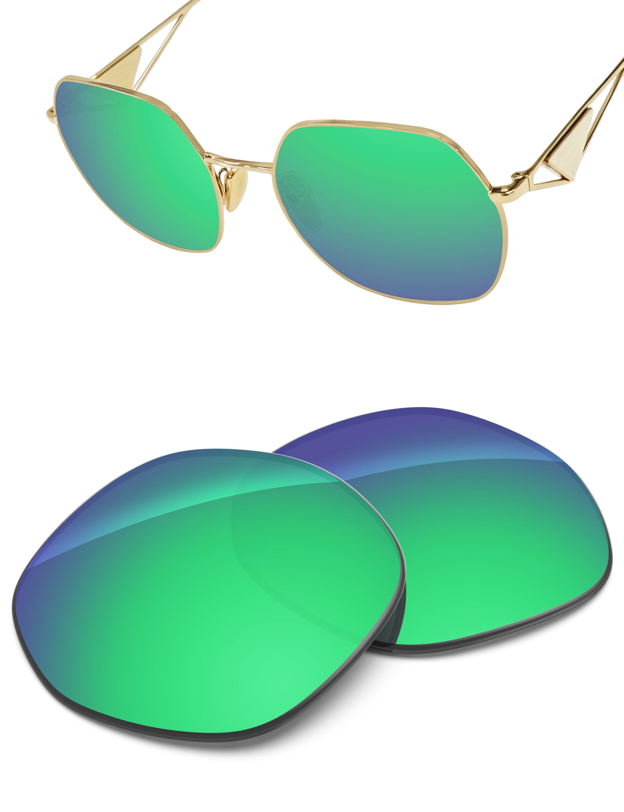 Emerald Green FlashMirror™-Non-Polarized