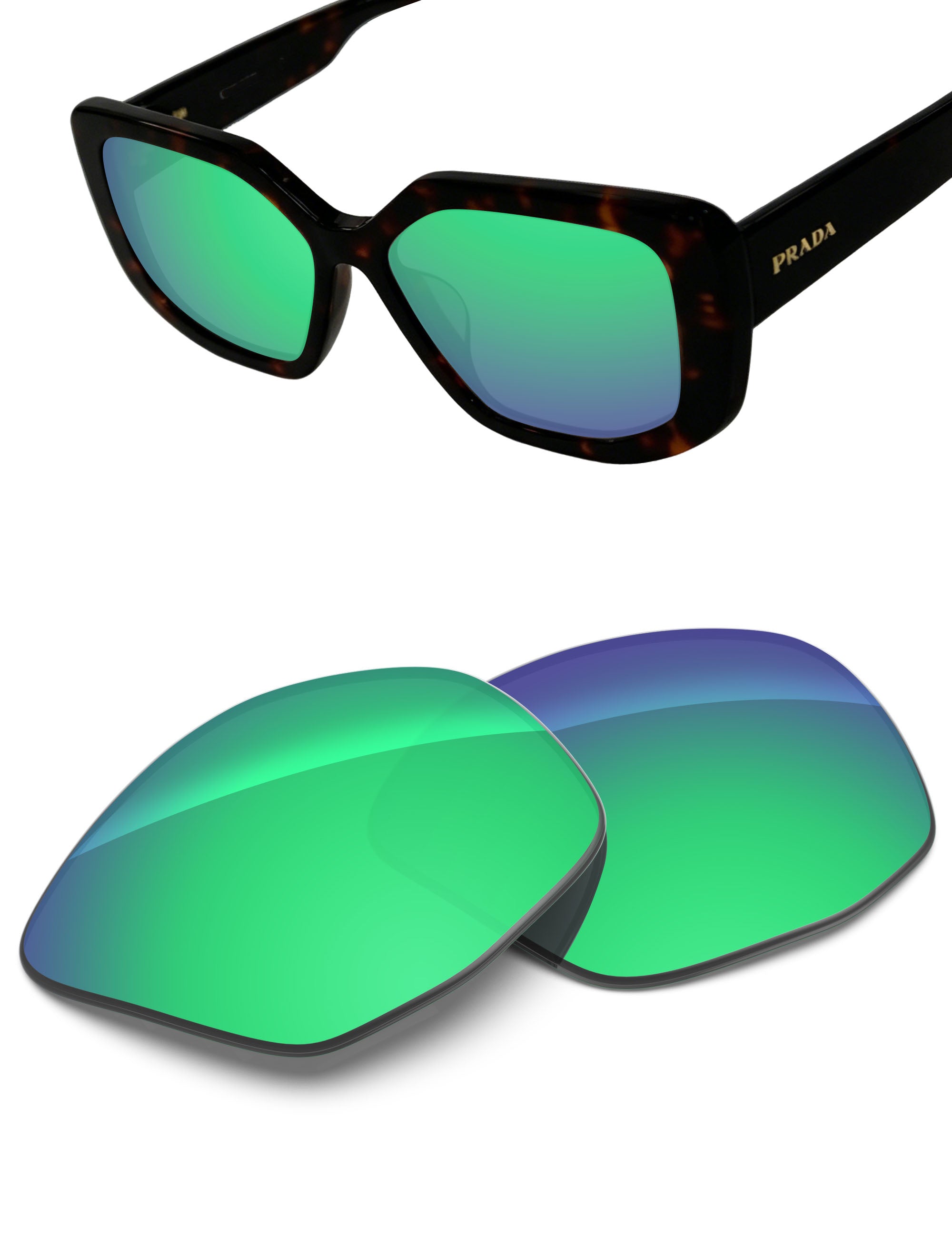 Emerald Green FlashMirror™-Non-Polarized