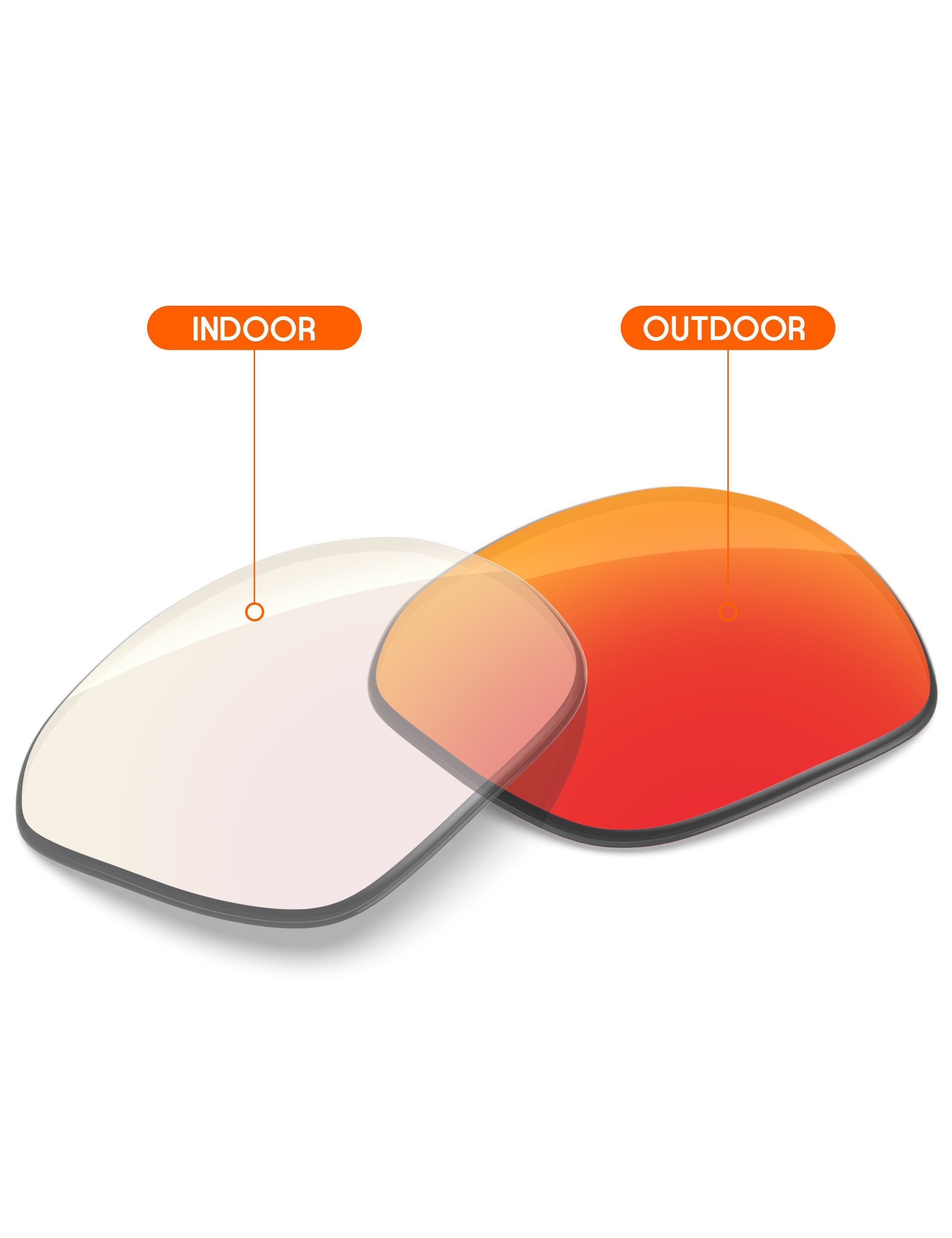 Fire Red FlashMirror™ Photochromic-Non-Polarized