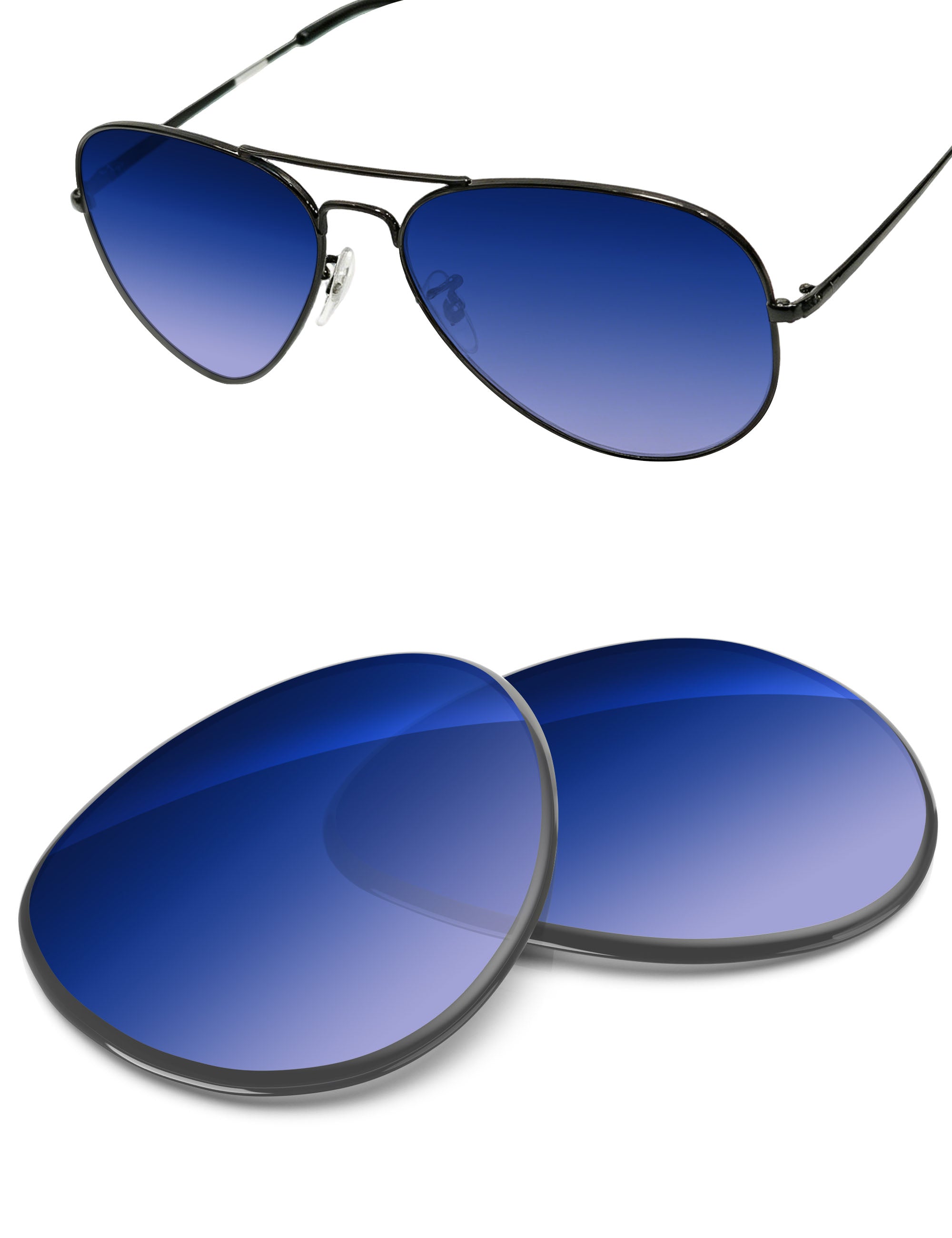 Aqua Blue Gradient-Non-Polarized