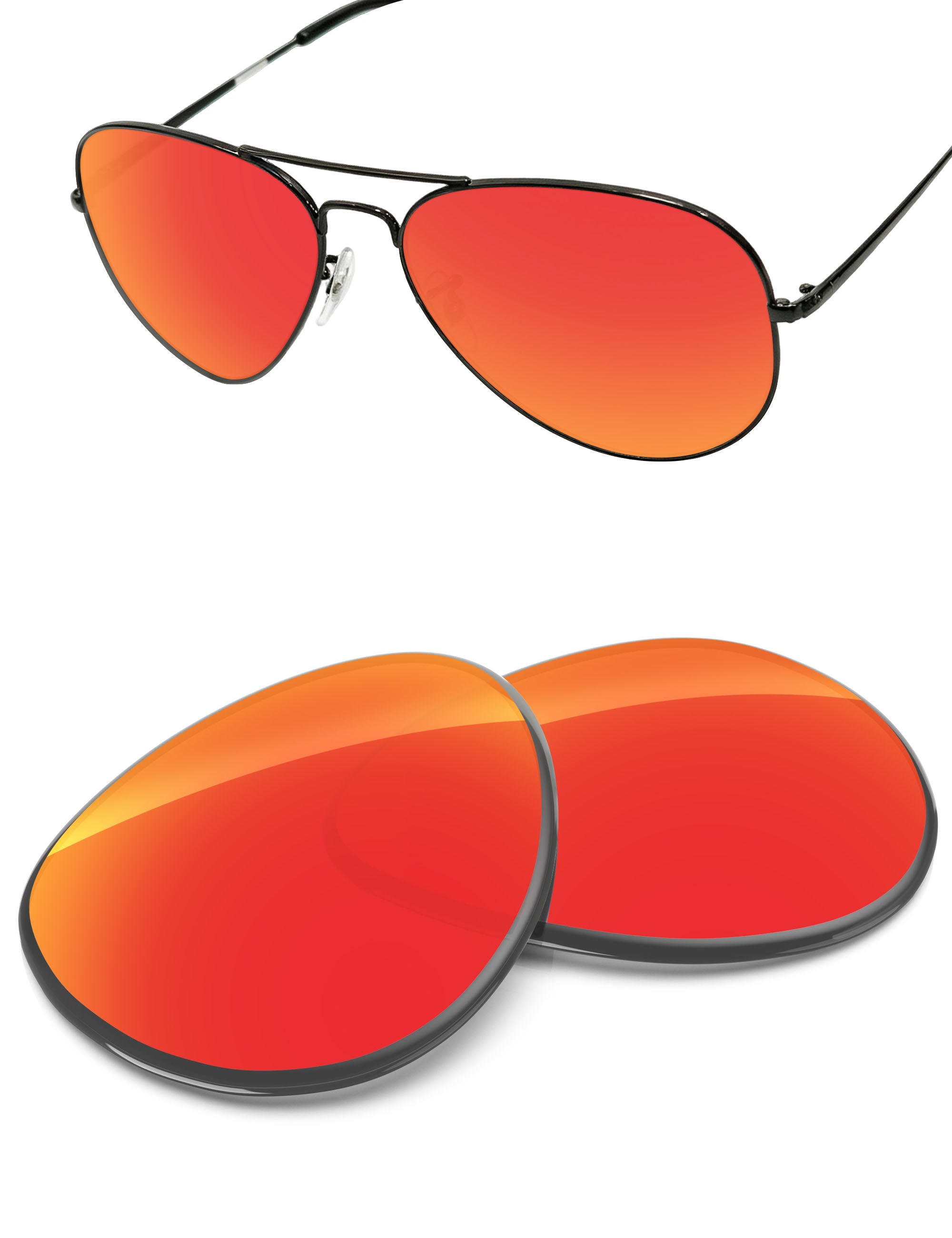 Fire Red FlashMirror™-Non-Polarized