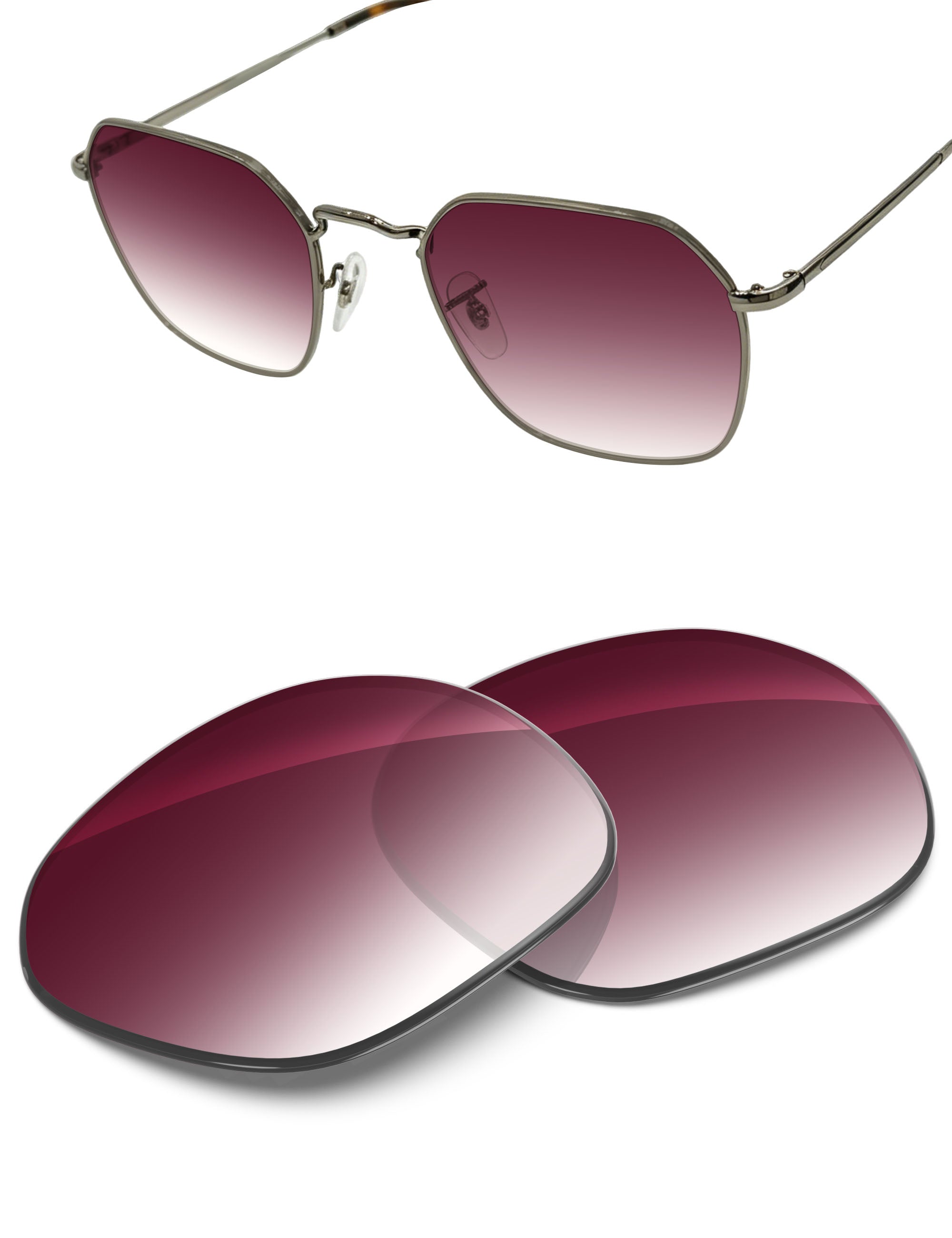 Wine Red Gradient-Non-Polarized