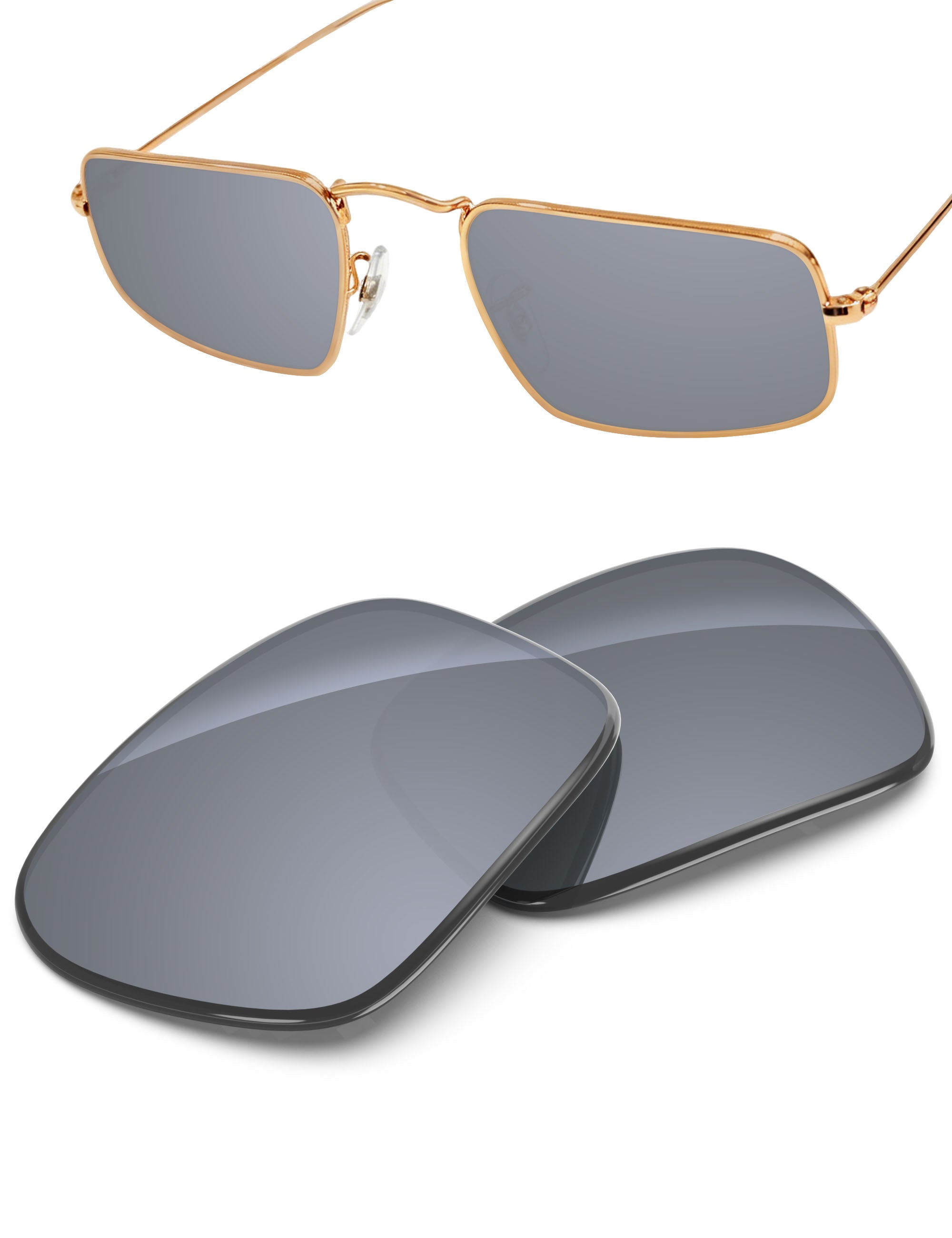 Silver Metallic FlashMirror™-Non-Polarized