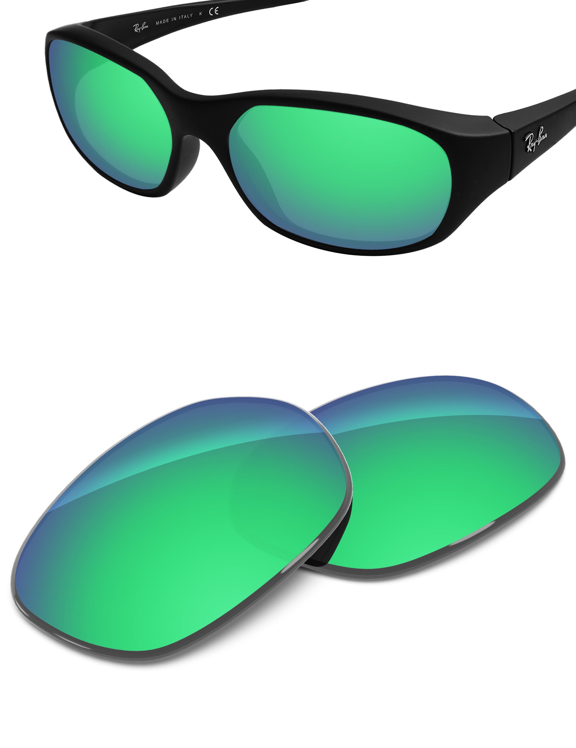 Emerald Green FlashMirror™-Non-Polarized
