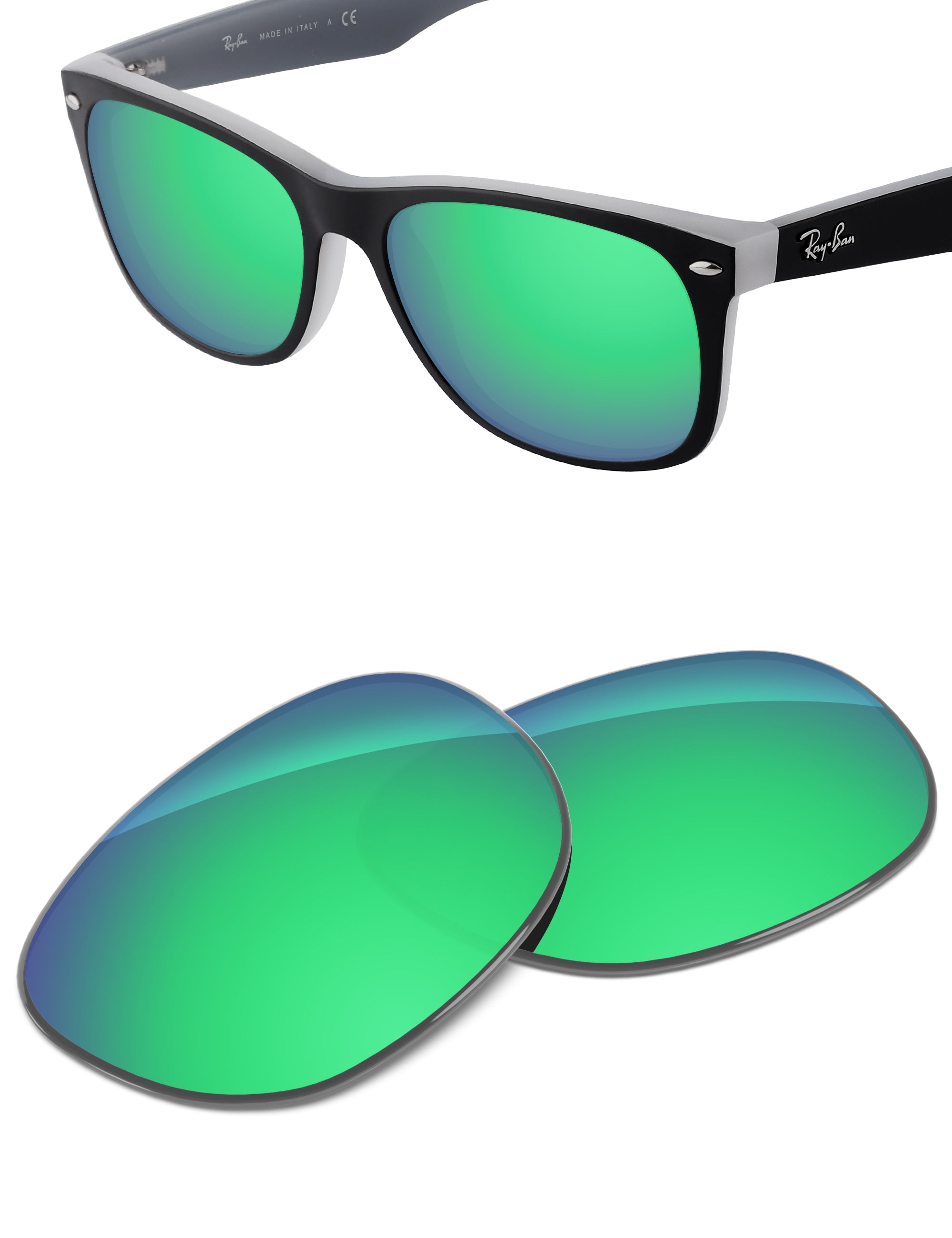 Emerald Green FlashMirror™-Non-Polarized