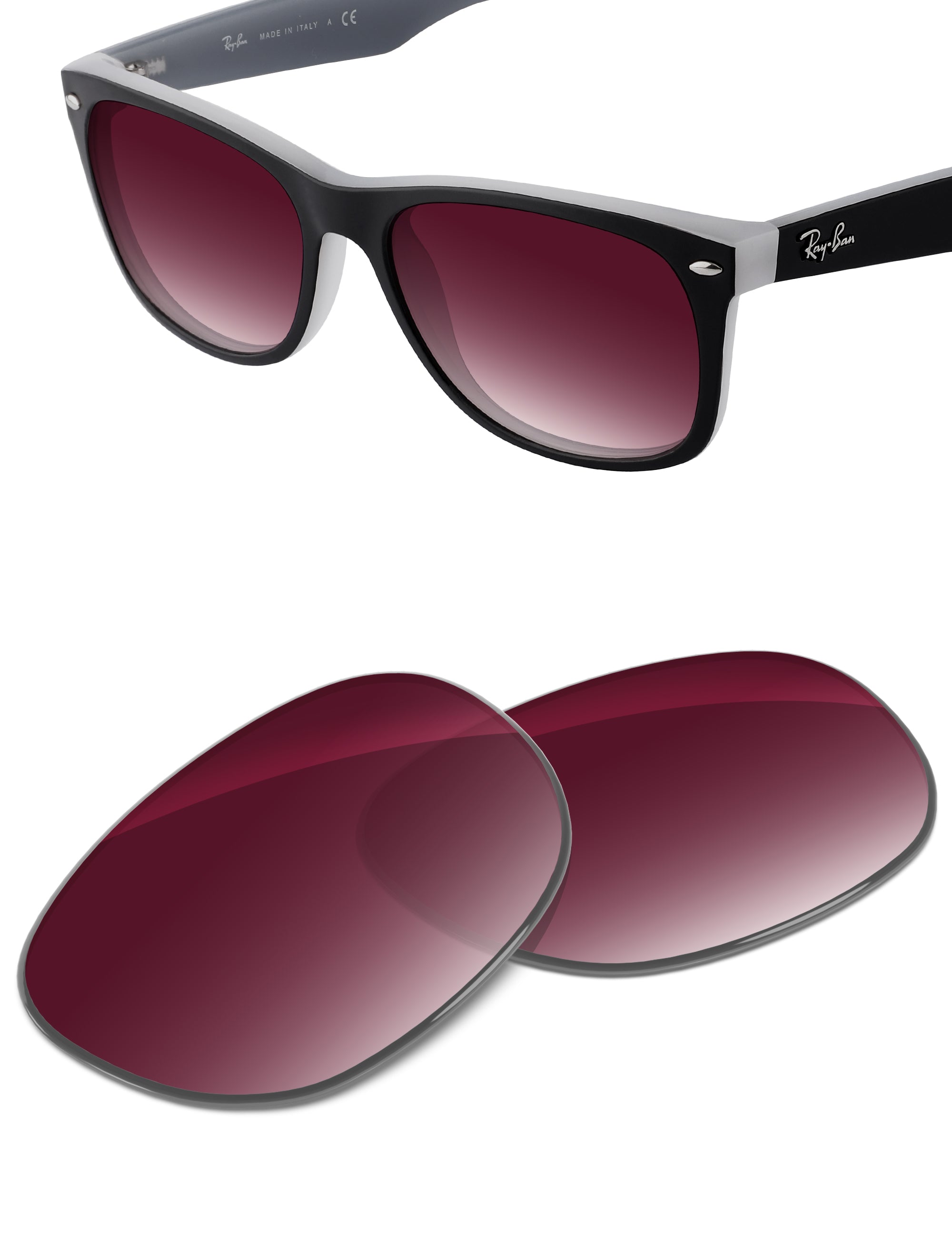 Wine Red Gradient-Non-Polarized