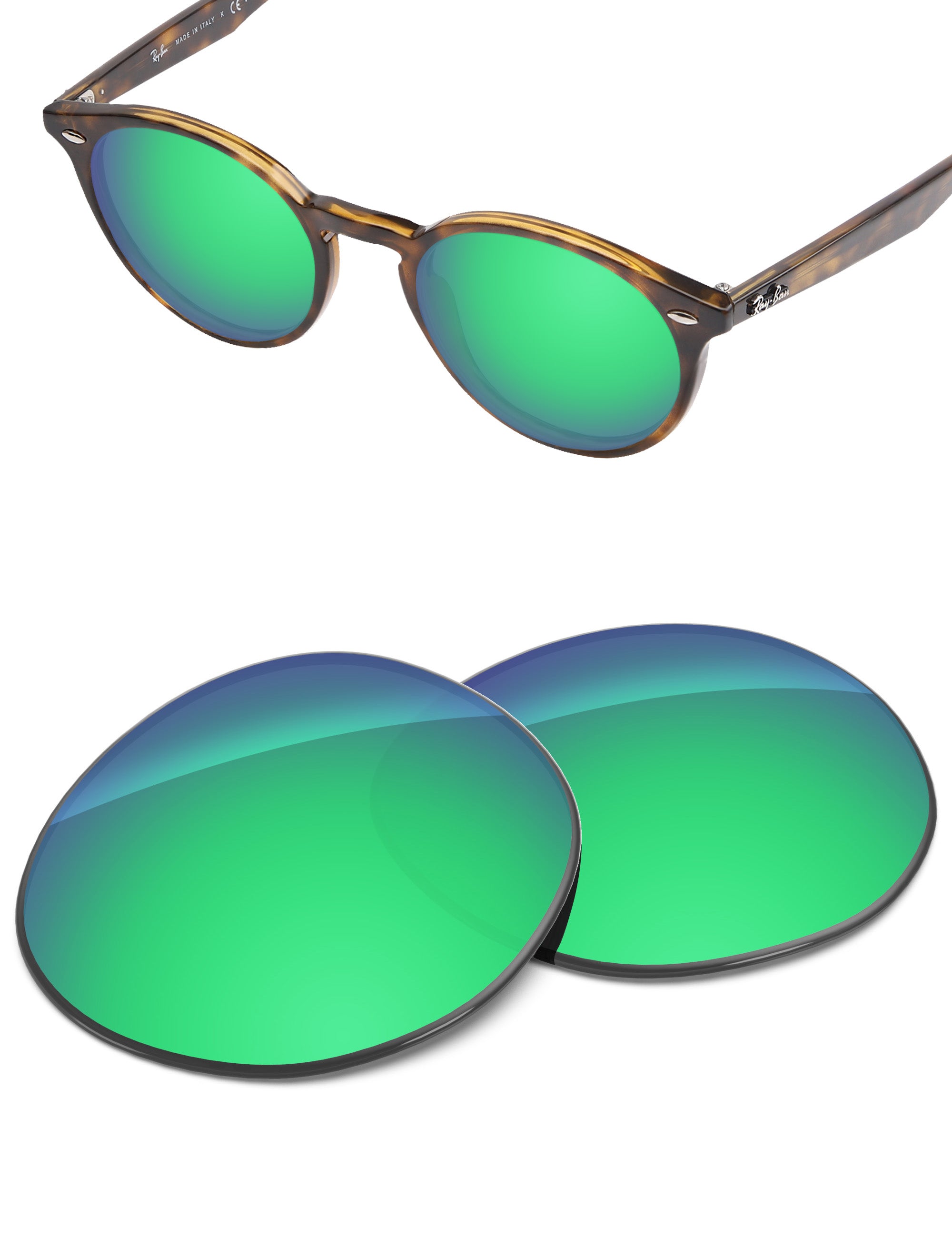 Emerald Green FlashMirror™-Non-Polarized