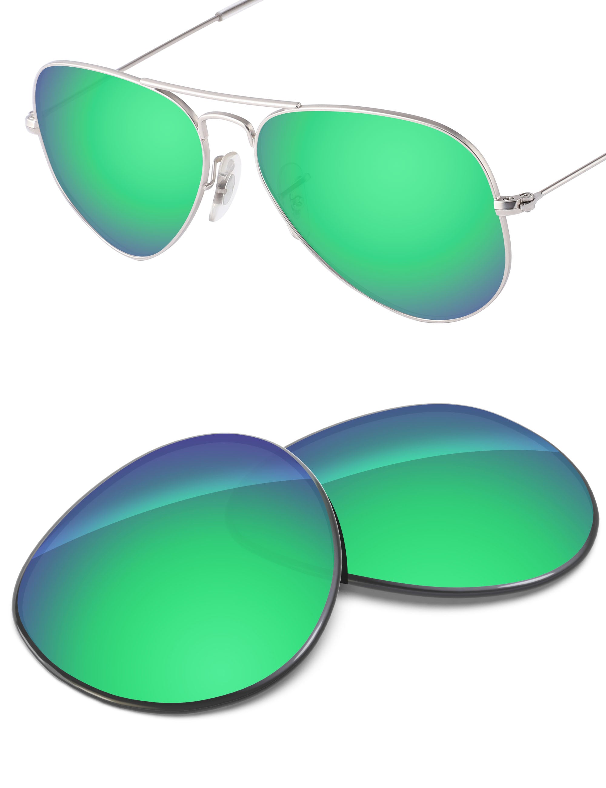 Emerald Green FlashMirror™-Non-Polarized
