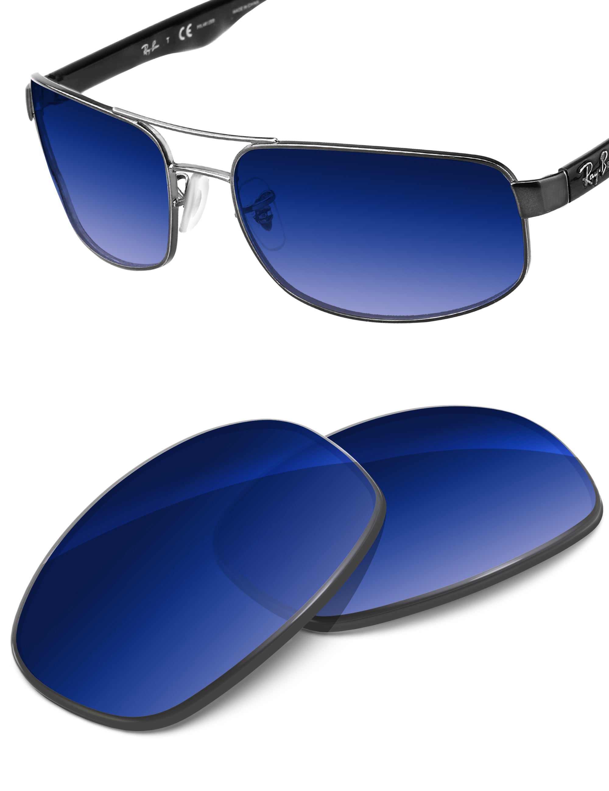 Aqua Blue Gradient-Non-Polarized