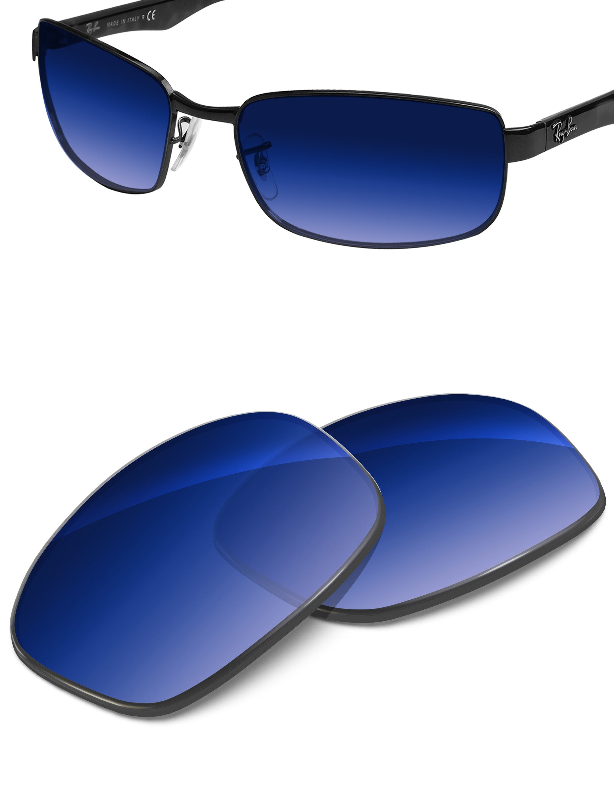 Aqua Blue Gradient-Non-Polarized