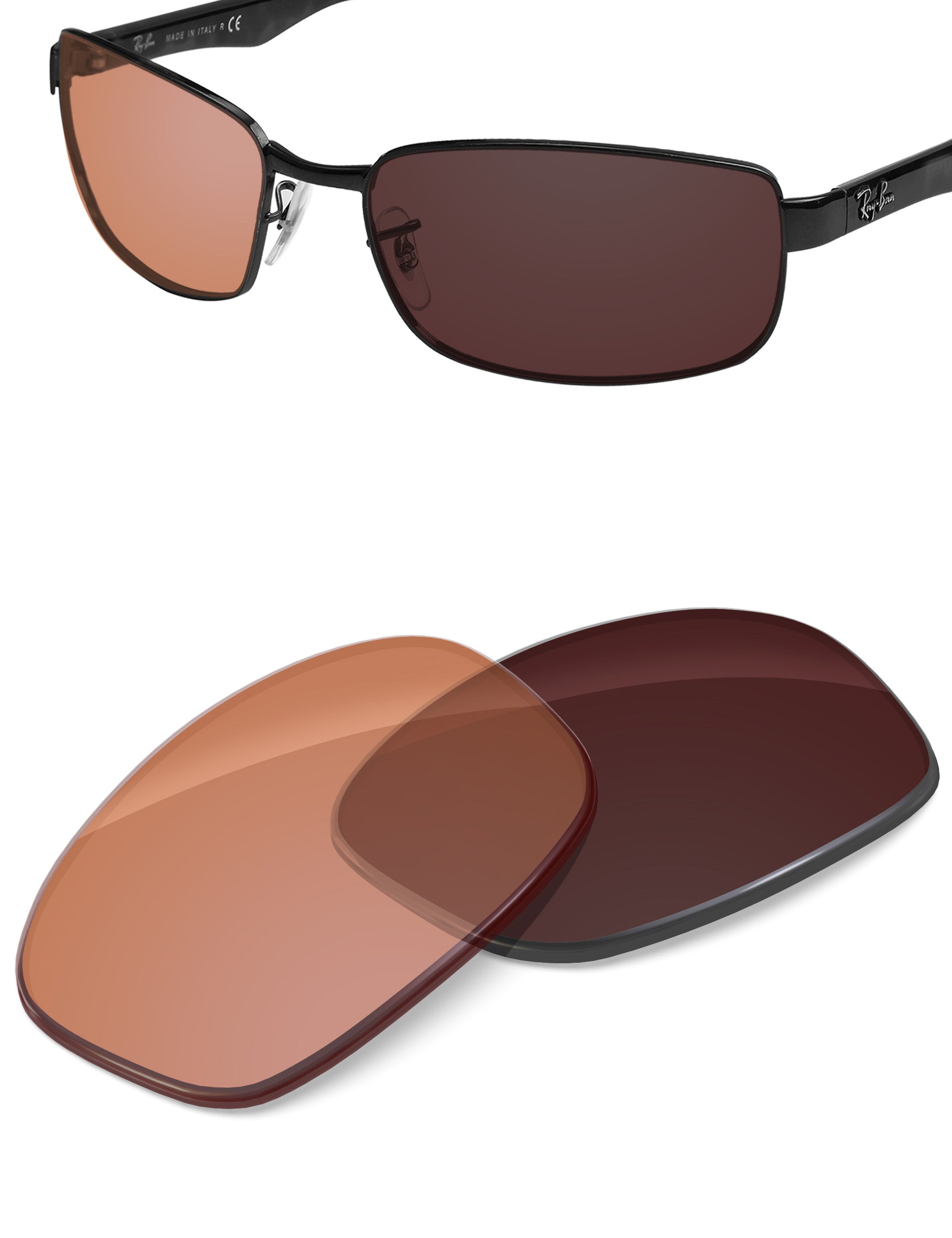 Orange Tint Photochromic-Non-Polarized